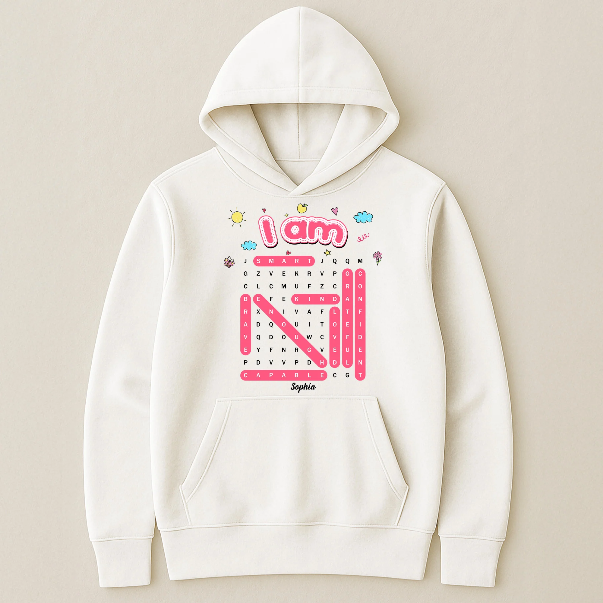 I Am Affirmation Kid Word Search Puzzle - Personalized Shirt - Image 5