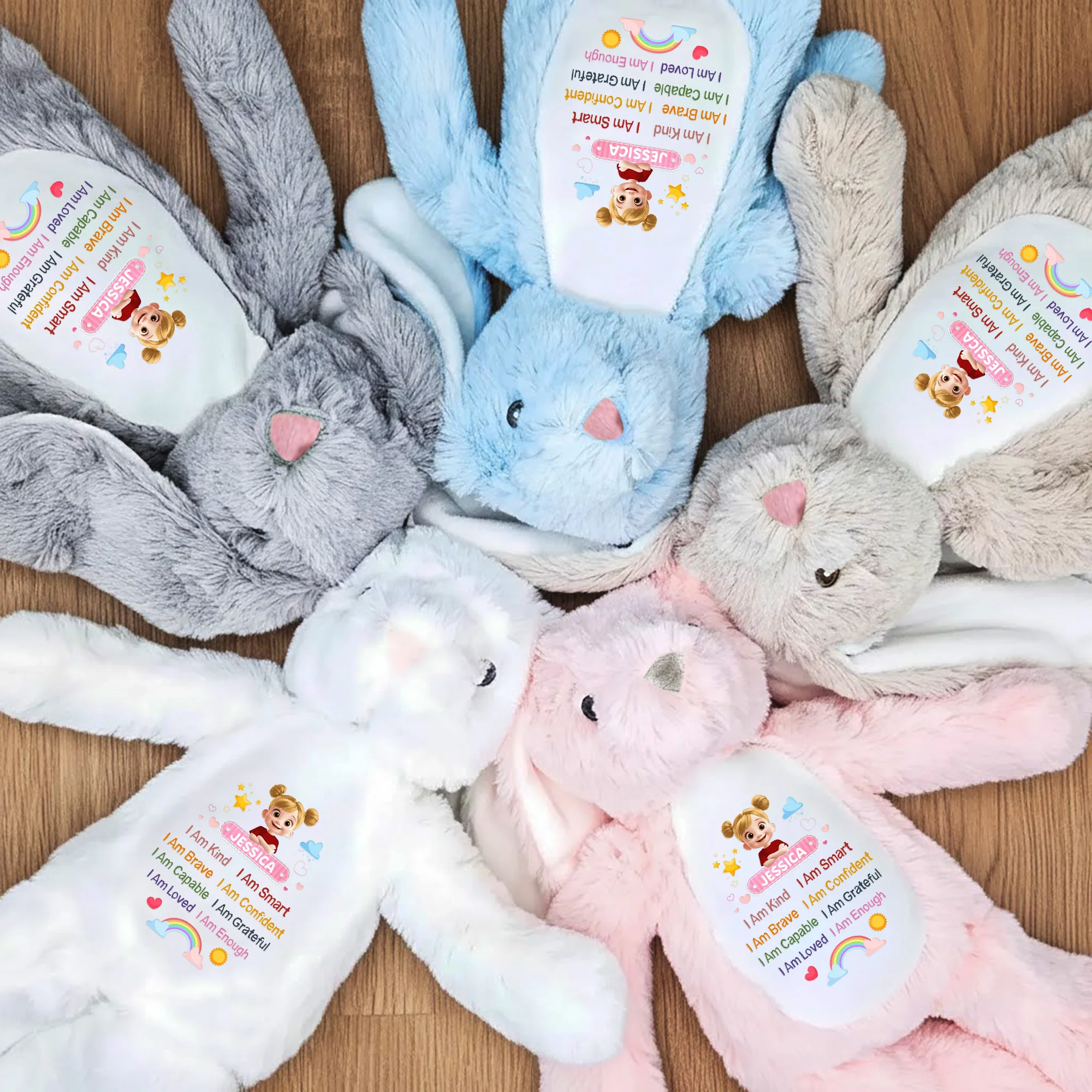 I Am Affirmation - Personalized Bunny Plush - Image 3