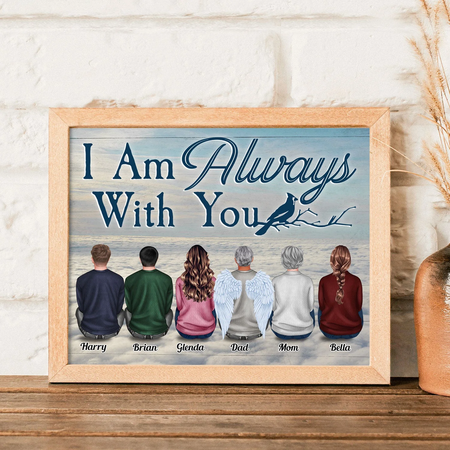 I Am Always With You Heaven - Personalized Poster - Memorial Gift For Family - Image 6