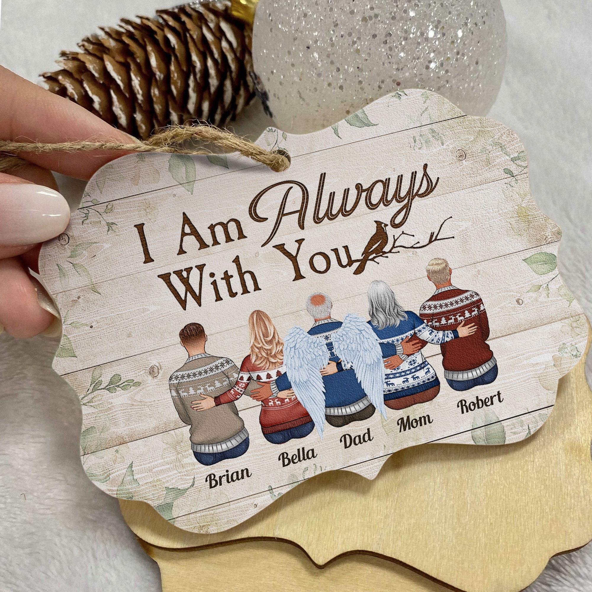 I Am Always With You - Personalized Memorial Ornament - Image 10