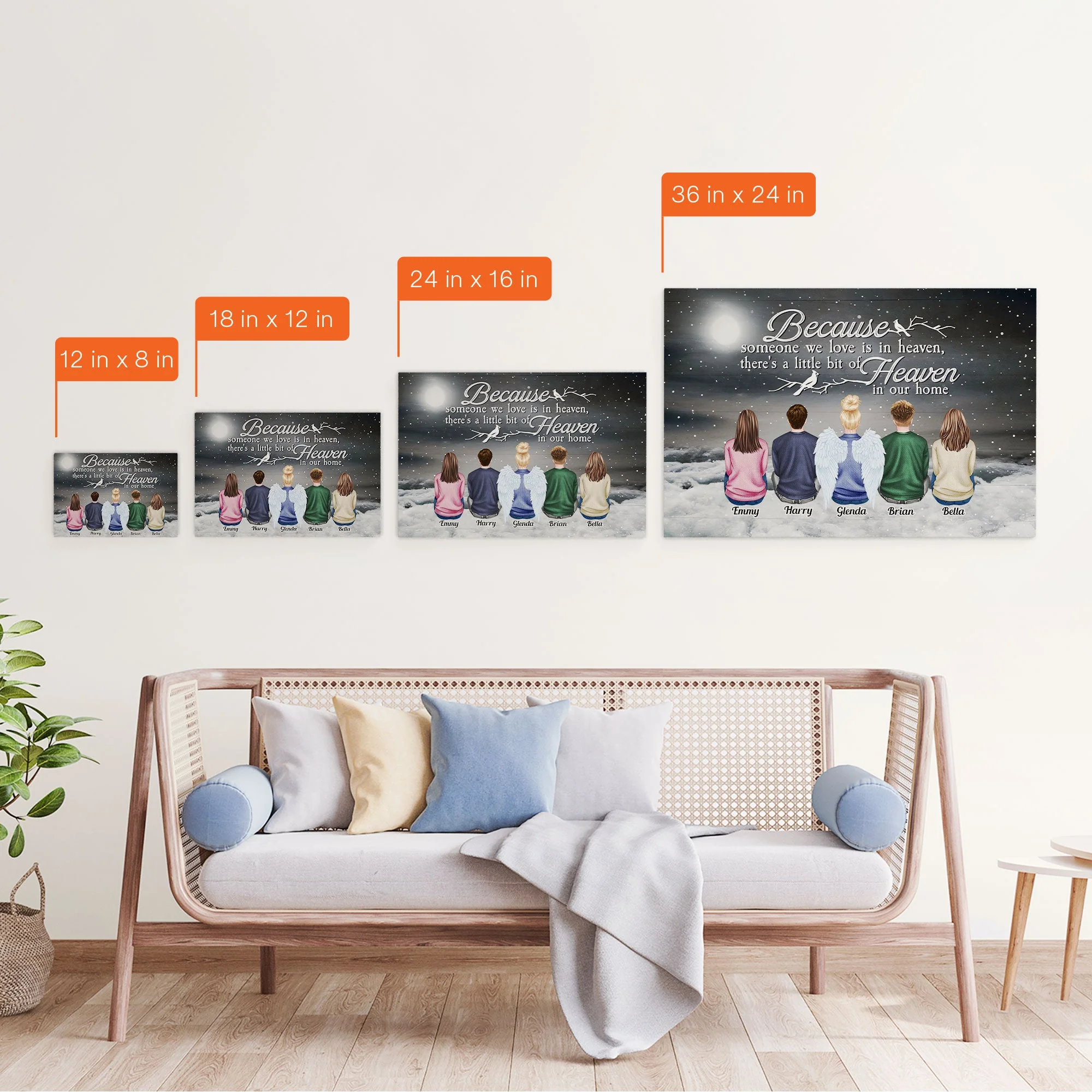 I Am Always With You - Personalized Wrapped Canvas - Christmas Gift For Family, Memorial Canvas, Remembrance Canvas - Image 9