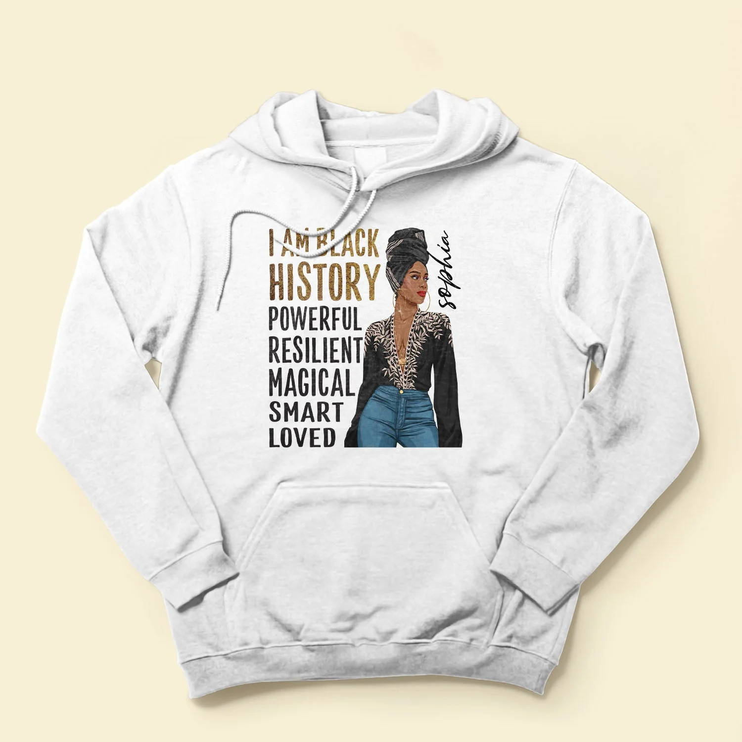 I Am Black - Personalized Shirt - Birthday Gift Mother's Day Gift For Afro Woman, Mom - Image 4