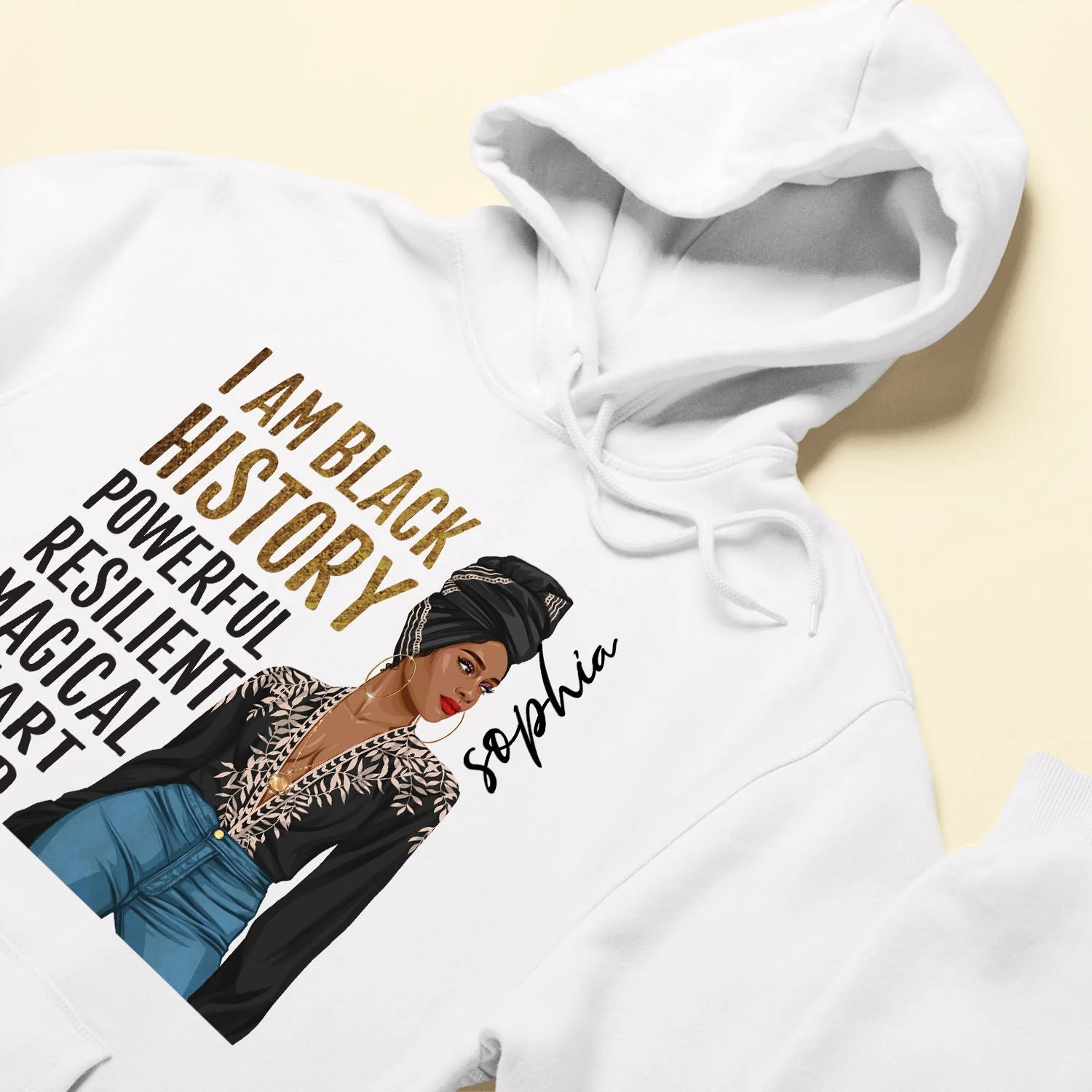 I Am Black - Personalized Shirt - Birthday Gift Mother's Day Gift For Afro Woman, Mom - Image 6