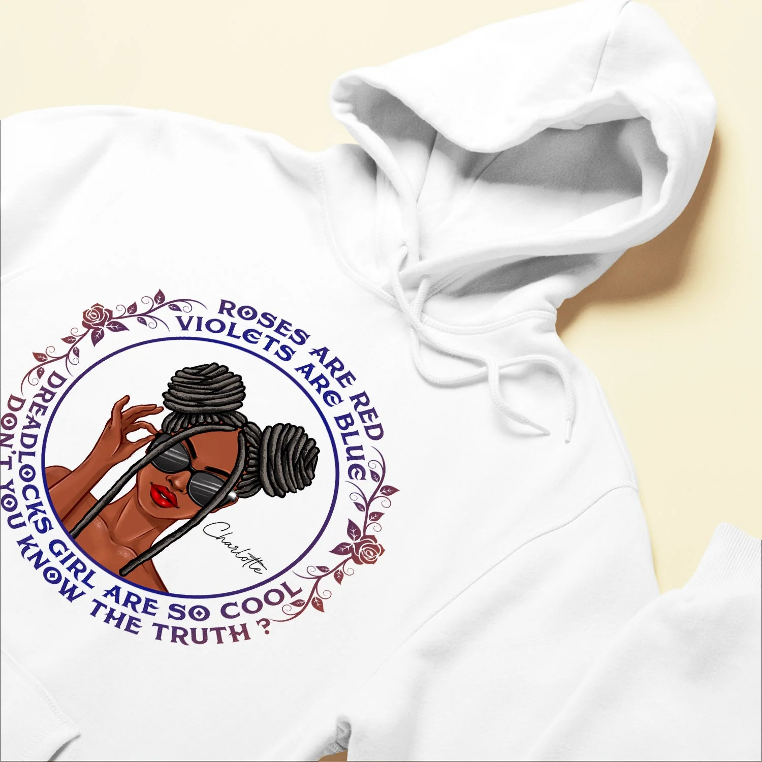 I Am Loc & Hood - Personalized Shirt - Gift For Black Loc Girl - Image 6