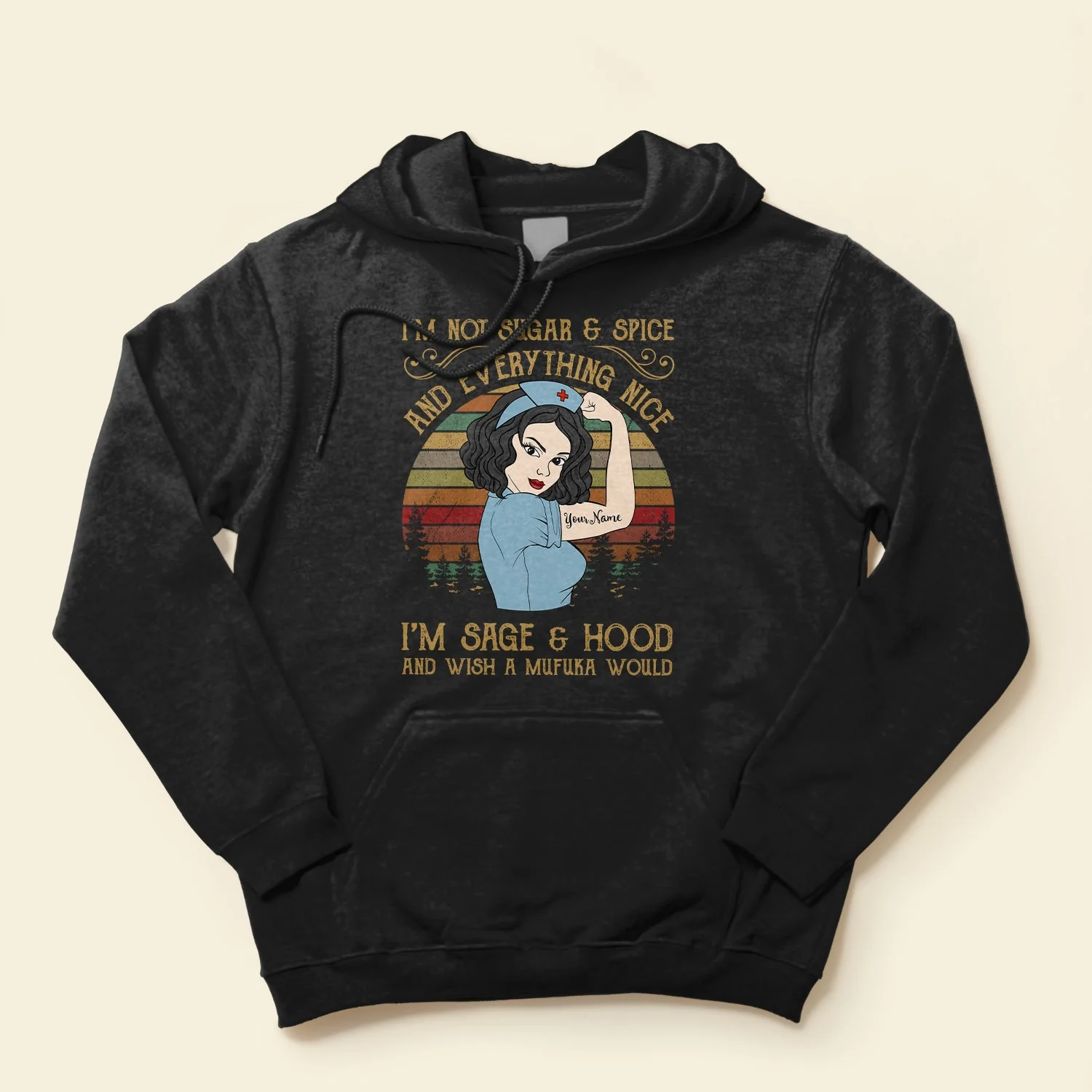 I Am Sage And Hood - Personalized Shirt - Gift For Nurses - Vintage Nurse - Image 4