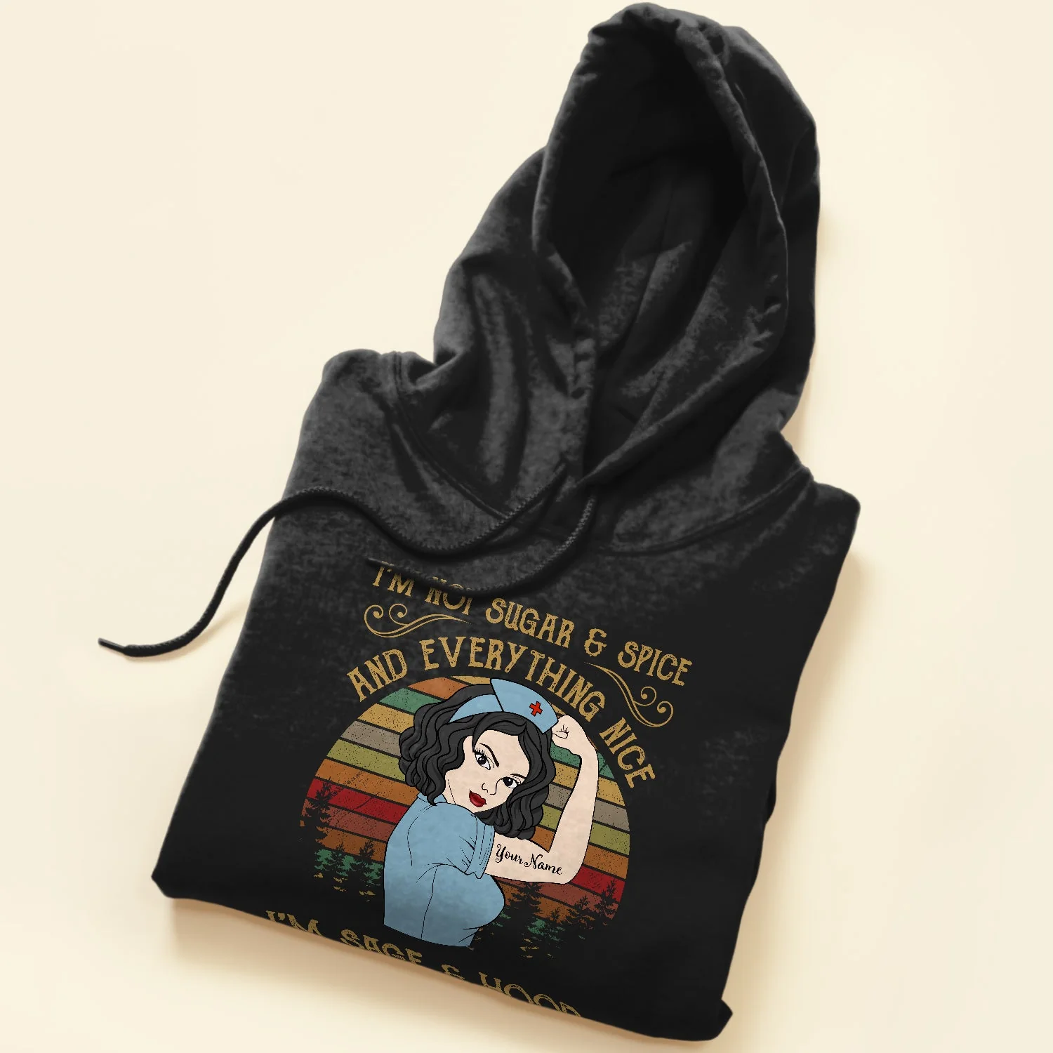 I Am Sage And Hood - Personalized Shirt - Gift For Nurses - Vintage Nurse - Image 5