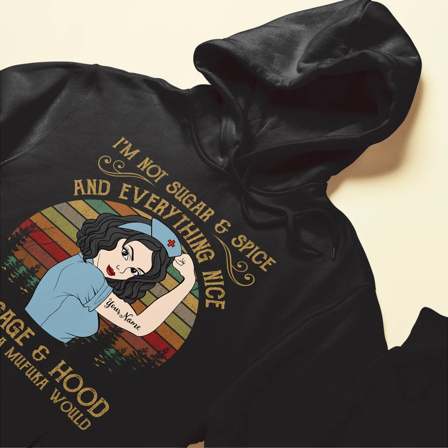 I Am Sage And Hood - Personalized Shirt - Gift For Nurses - Vintage Nurse - Image 6