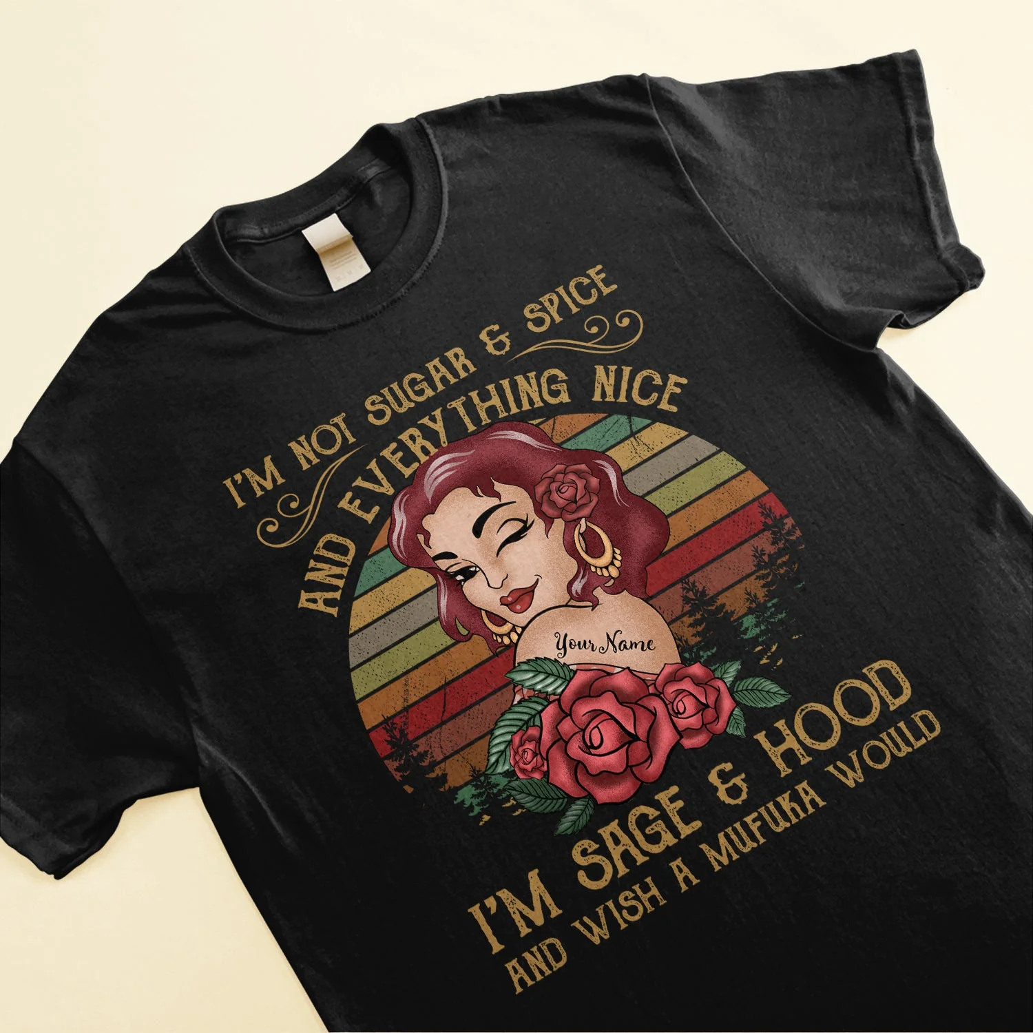 I Am Sage And Hood - Personalized Shirt - Hispanic Month Gift For Hispanic - Image 3