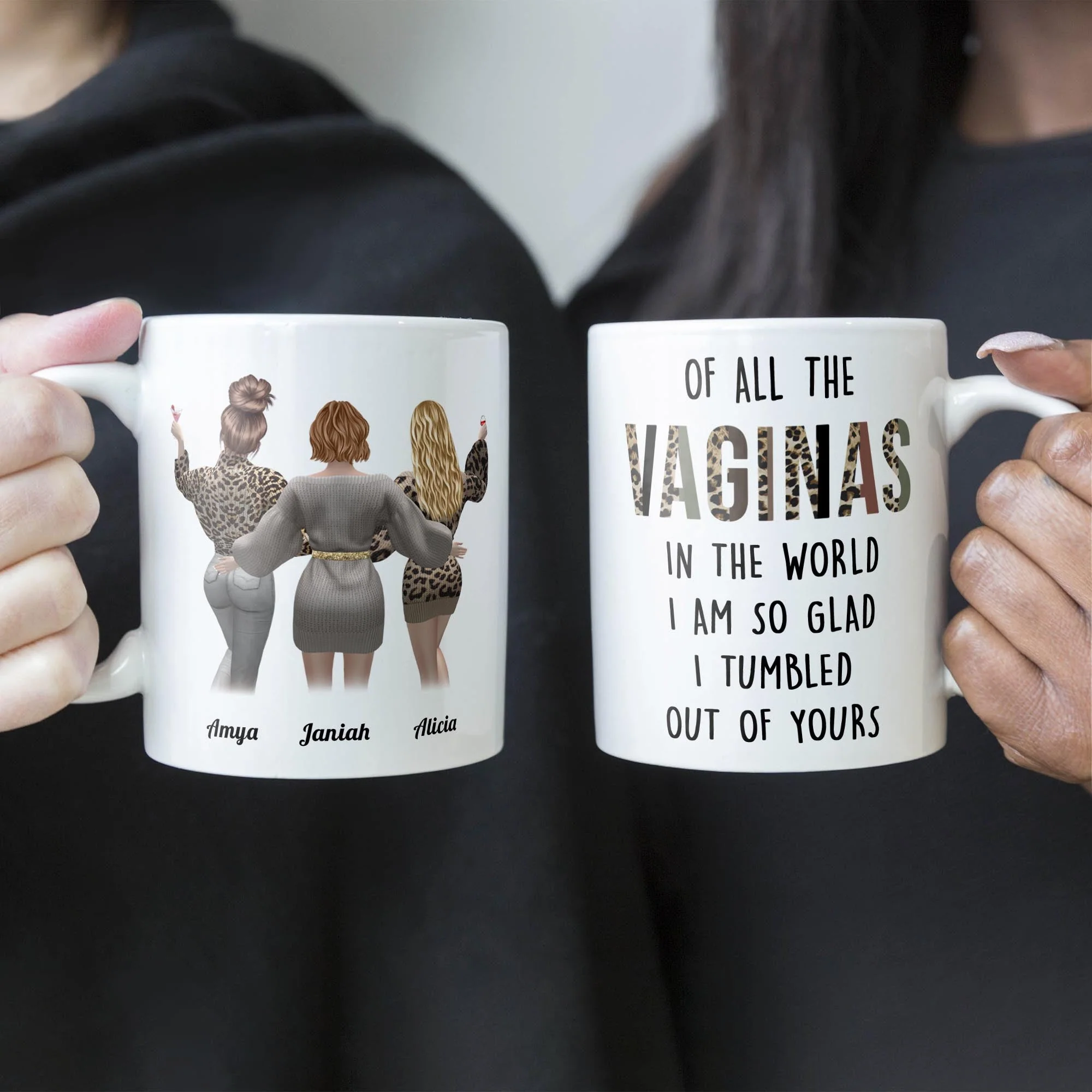 I Am So Glad I Tumbled Out Of Yours - Personalized Mug - Birthday Gift Mother's Day Gift For Mom - Gift From Daughters - Image 5