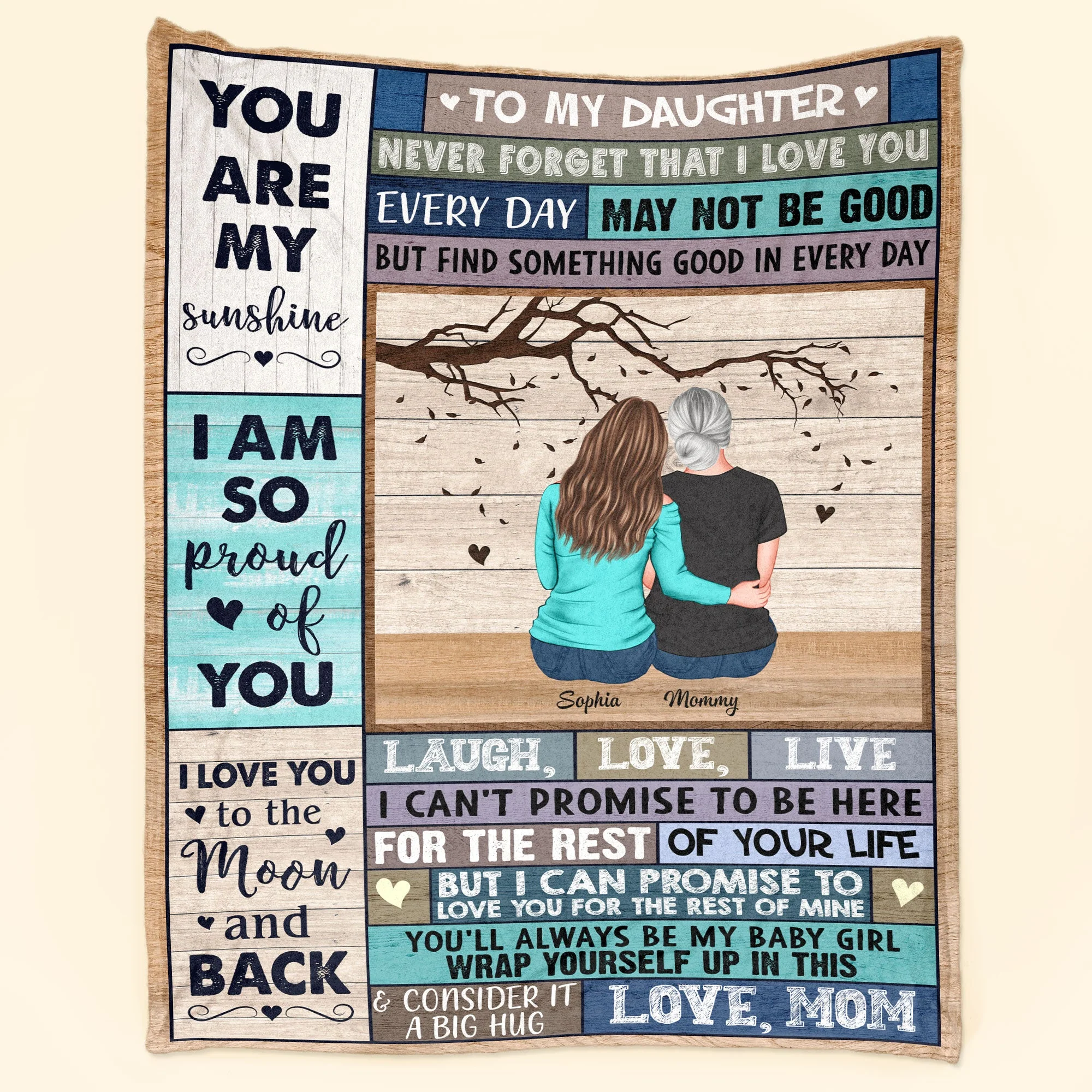 I Am So Proud Of You - Personalized Daughter Blanket