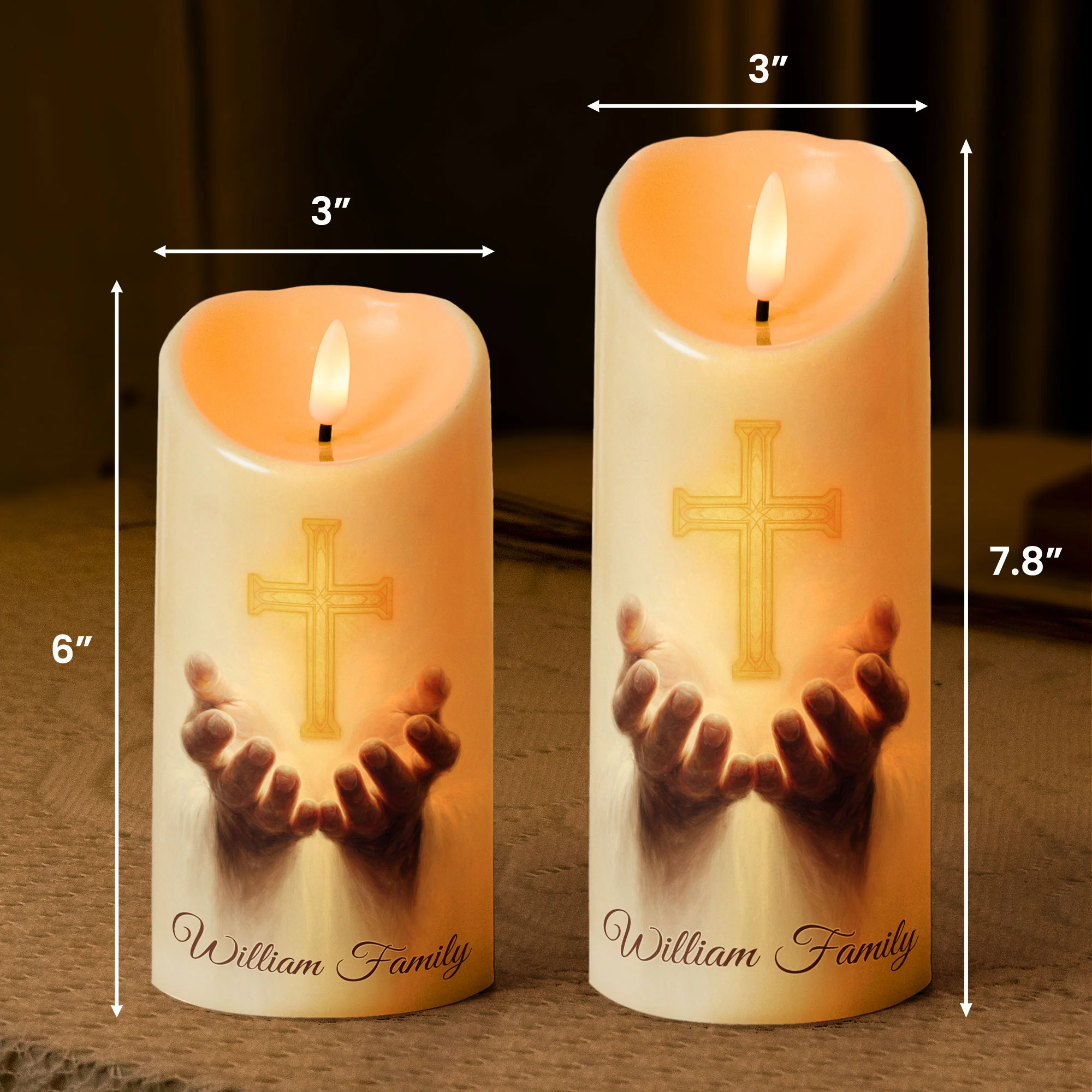 I Am The Light Of The World - Personalized LED Candle - Image 6