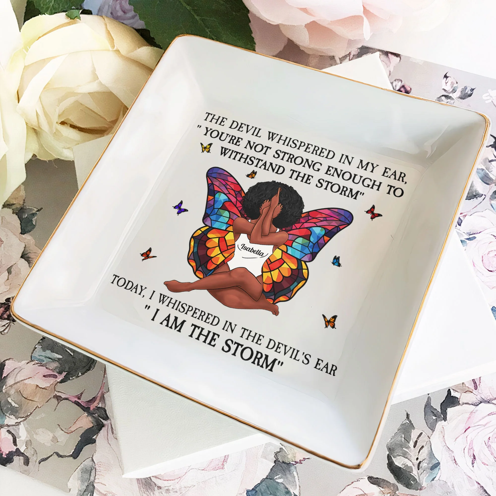 I Am The Storm - Personalized Jewelry Dish - Image 2