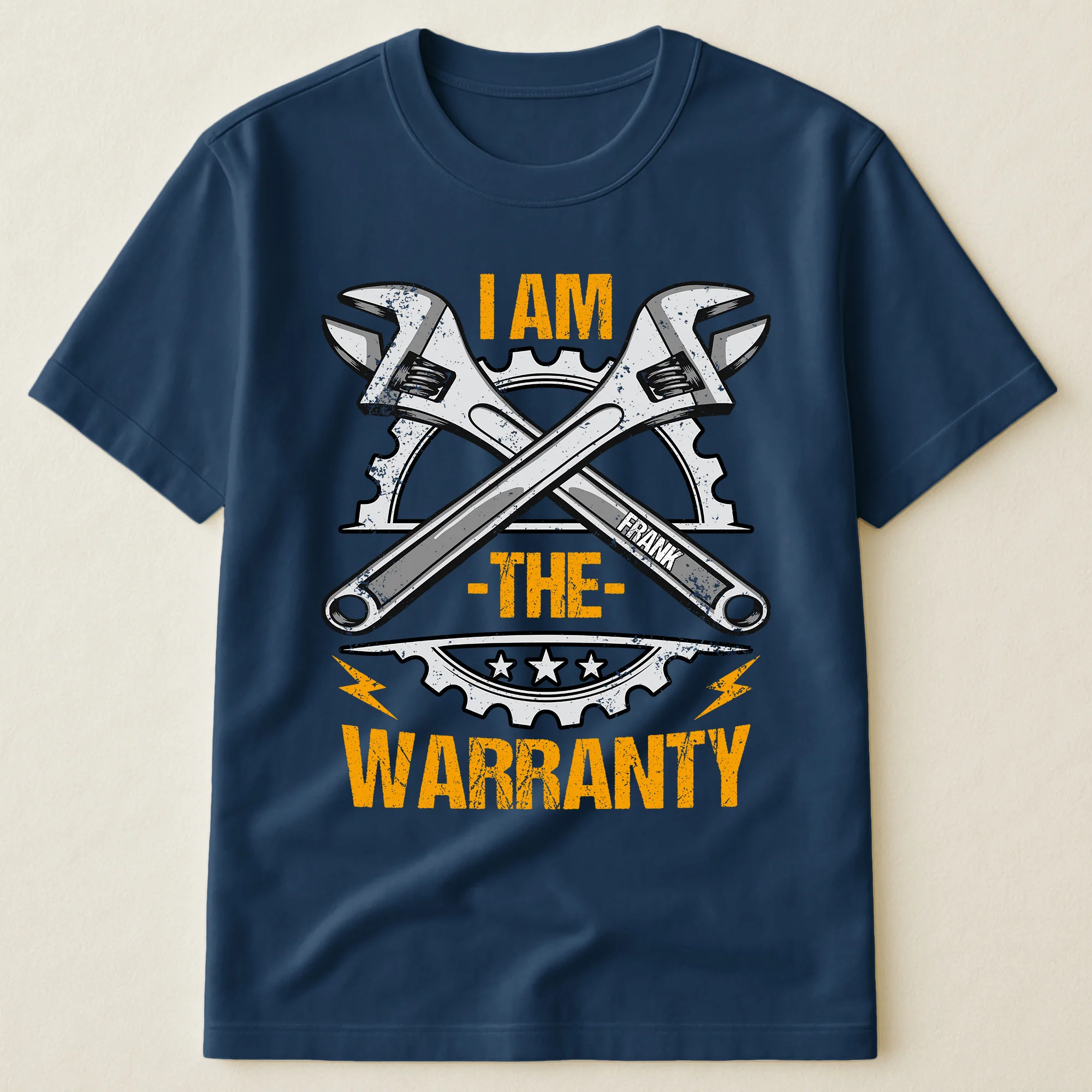 I Am The Warranty - Funny Gifts For Dad Grandpa Papa Garage Mechanic - Personalized Shirt - Image 4