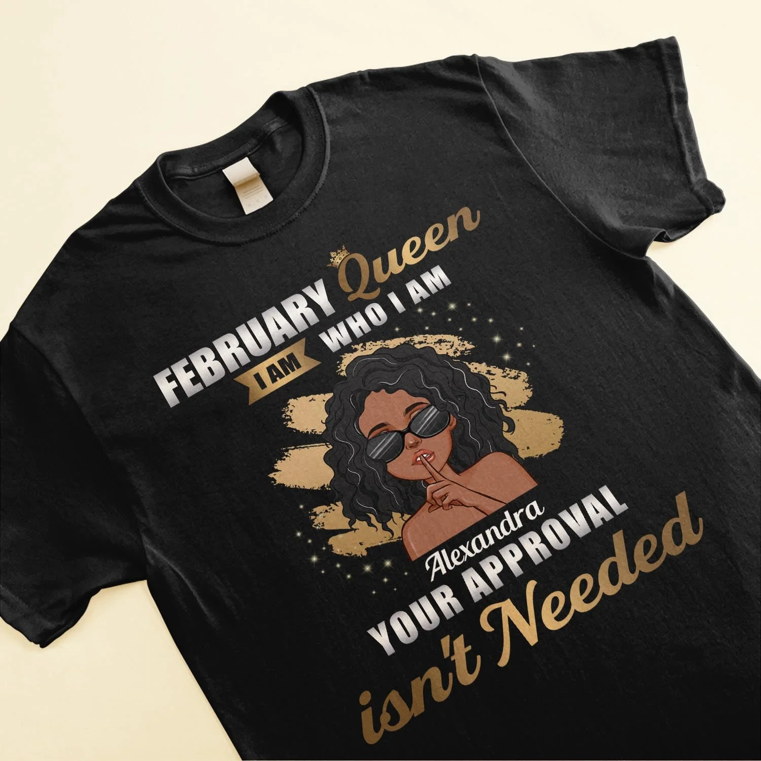 I Am Who I Am - Personalized Shirt - Birthday Gift For Girls, Black Girls, Black Queens Daughters, Grand-daughters - Image 3