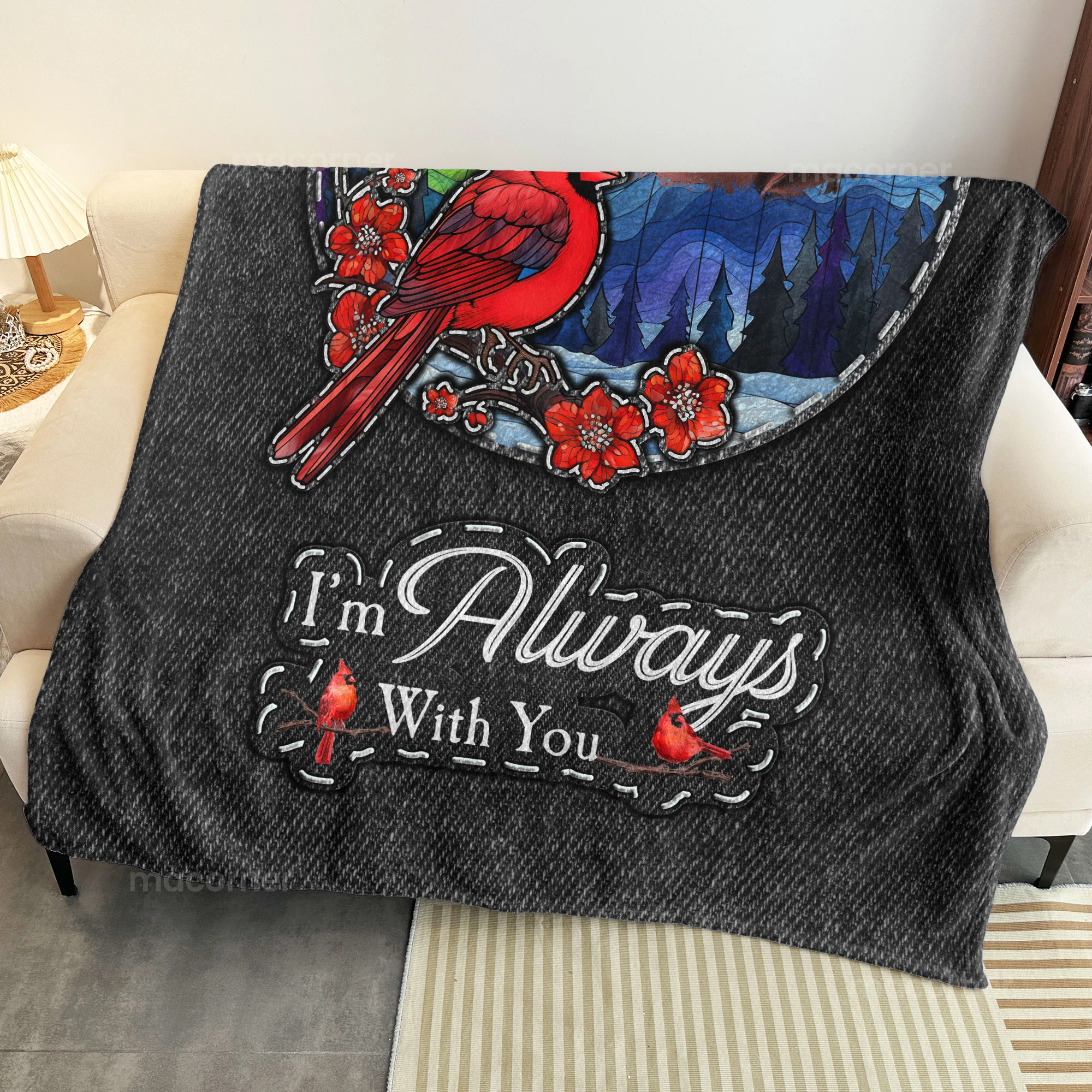 I Am With You - Personalized Photo Blanket - Image 5