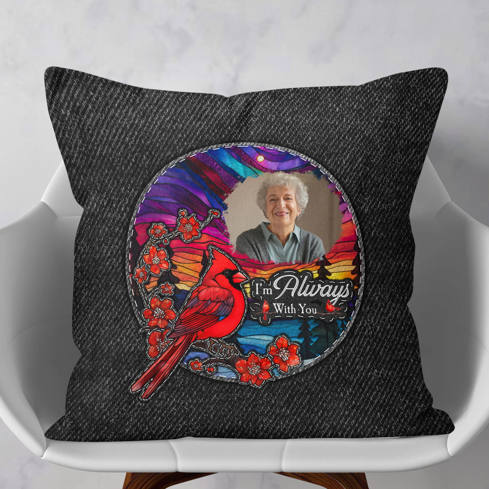 I Am With You - Personalized Photo Pillow (Insert Included) - Image 4