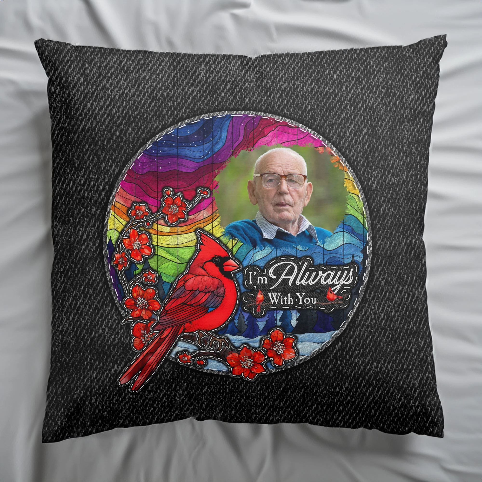 I Am With You - Personalized Photo Pillow (Insert Included) - Image 6