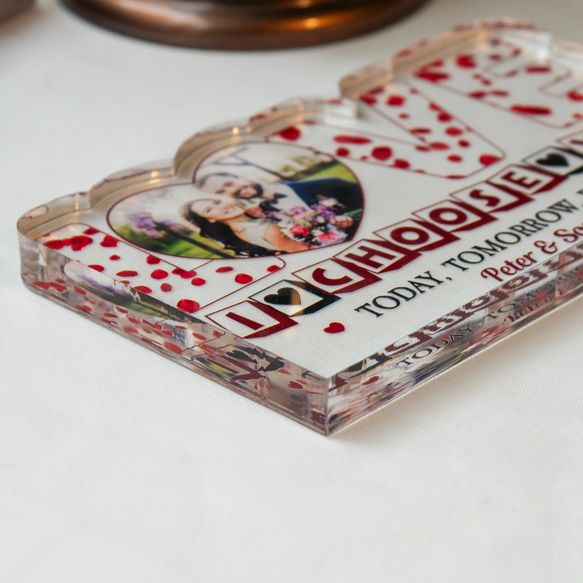 I Choose You Forever - Personalized Acrylic Photo Plaque - Image 2