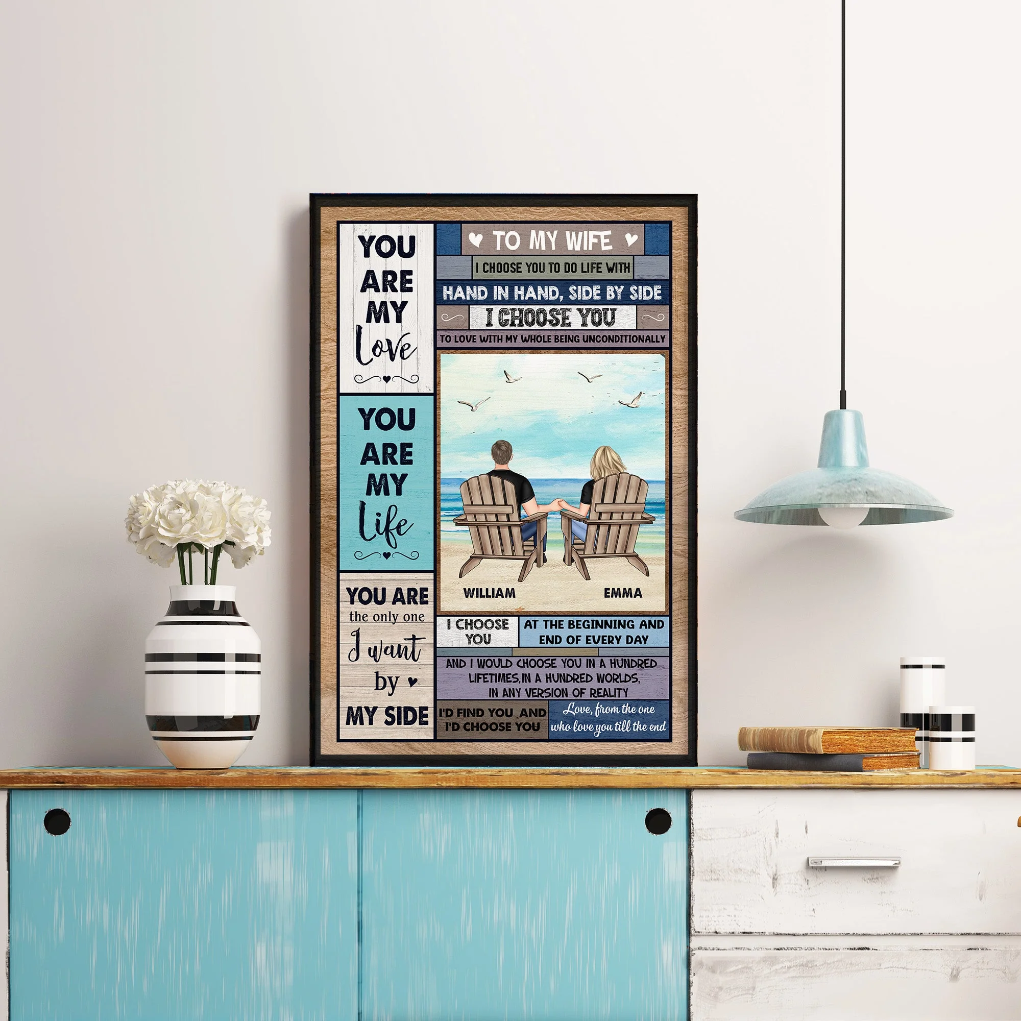 I Choose You To Do Life With You - Personalized Poster - Image 3