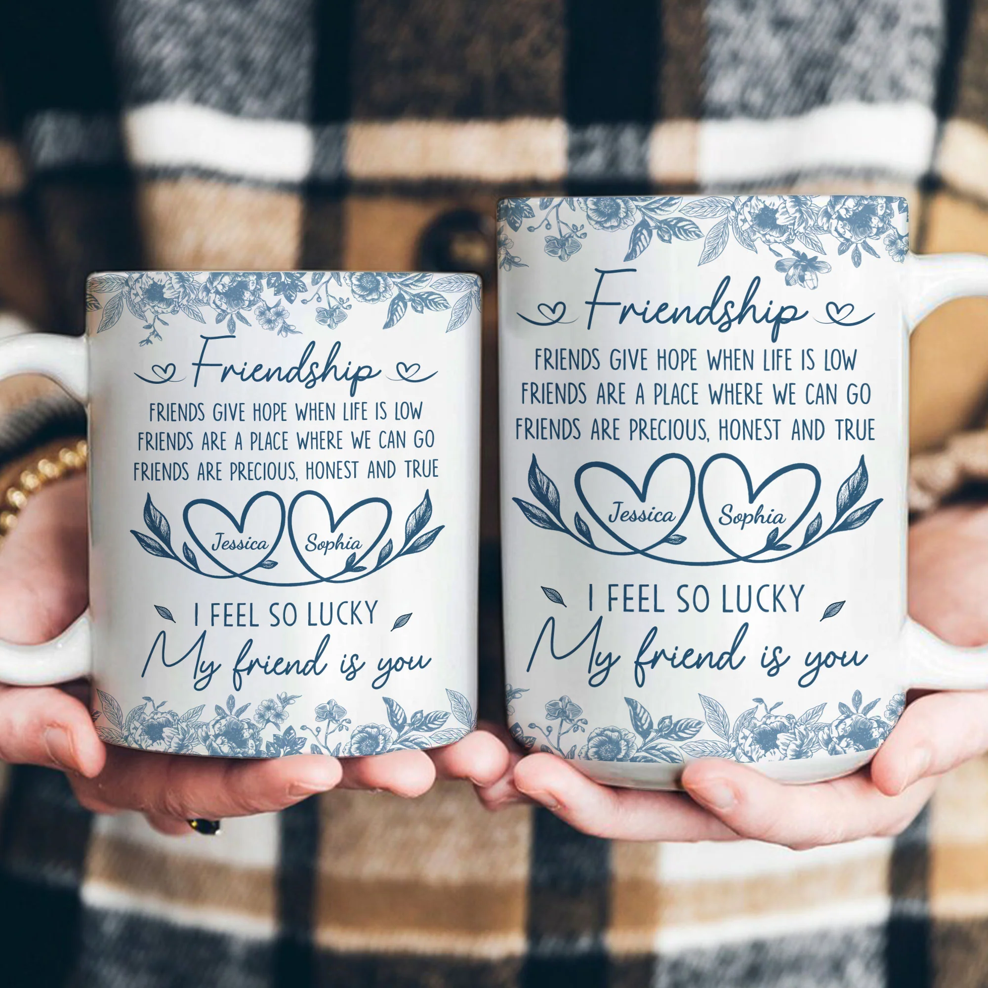 I Feel So Lucky My Friend Is You - Personalized Mug - Image 3