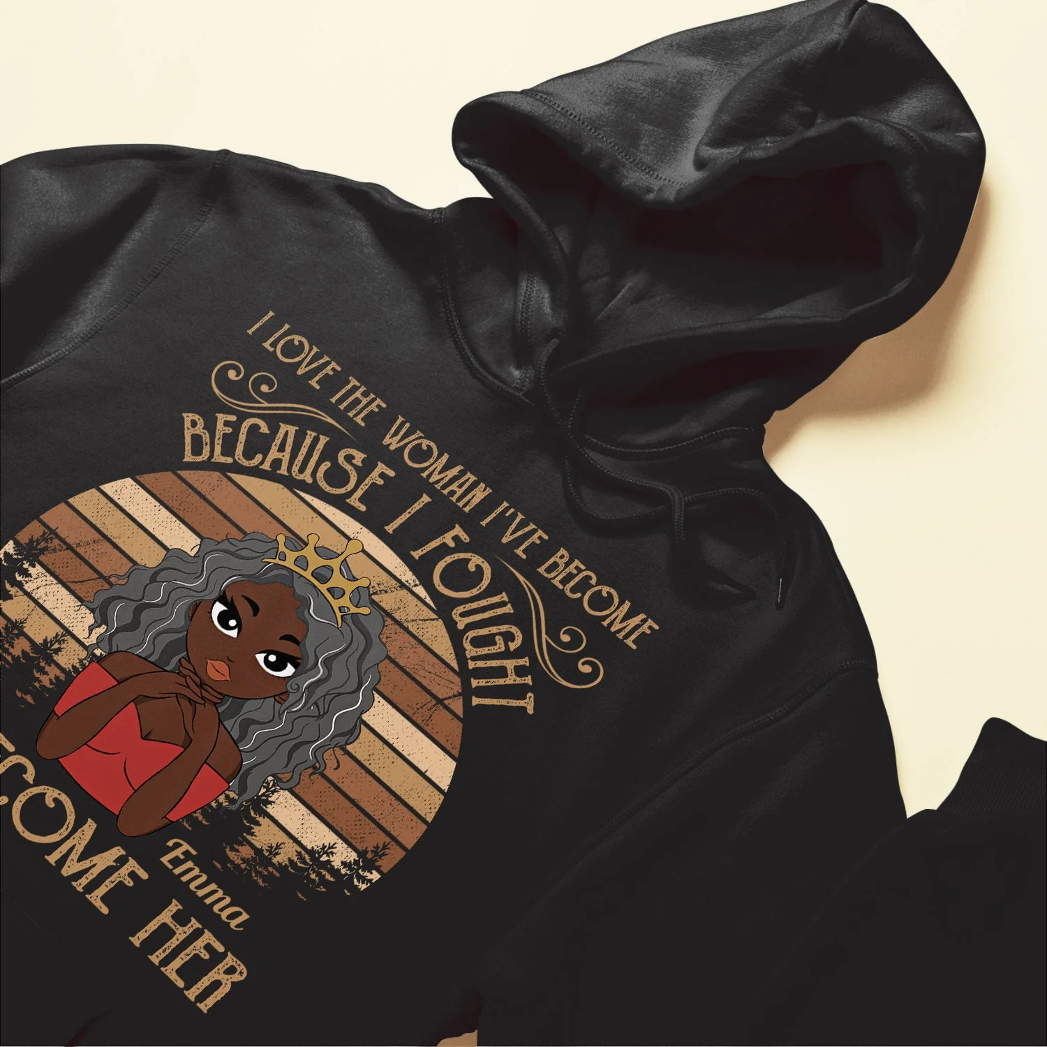 I Fought To Become Her - Personalized Shirt - Birthday Gift For Black Woman, Black Girl - Image 6