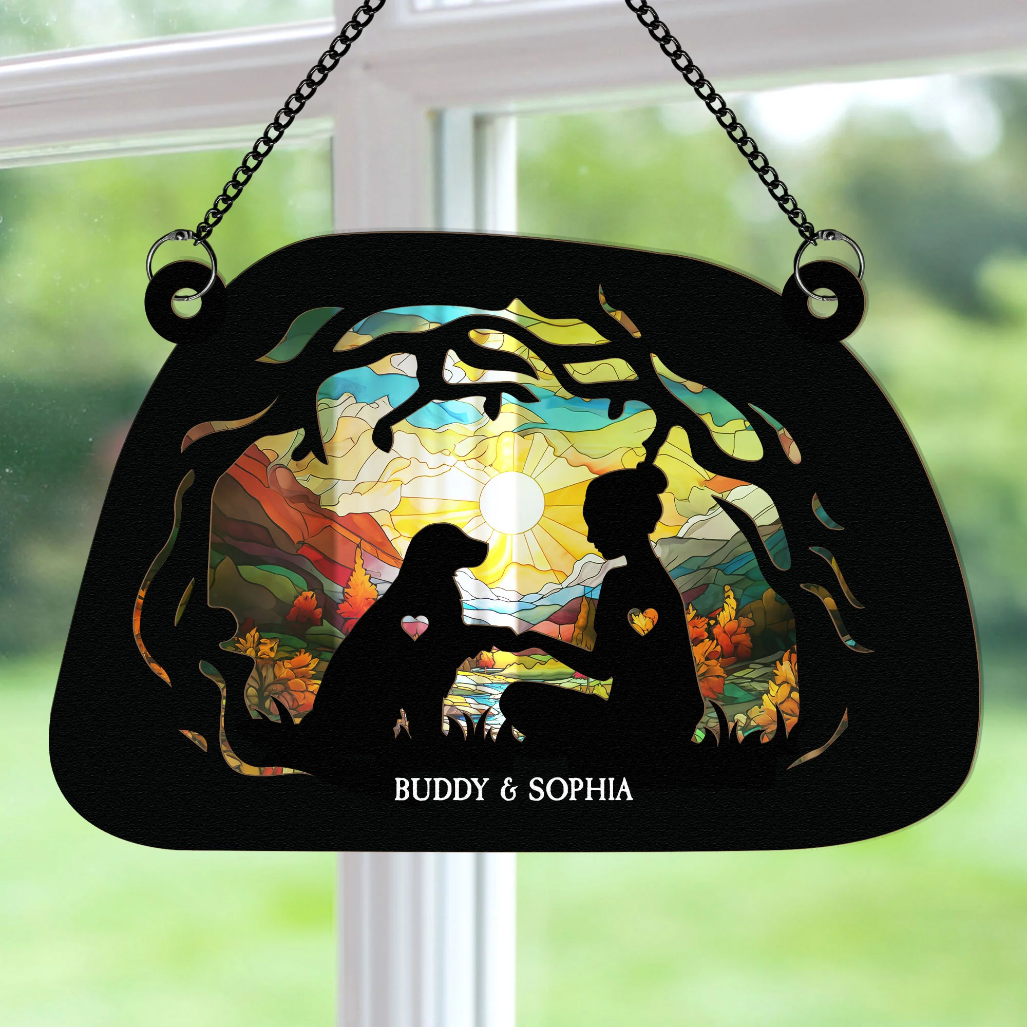 I Found A Paw - Personalized Window Hanging Suncatcher Ornament - Image 3