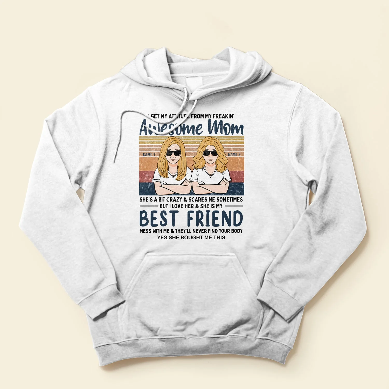 I Get My Attitude From My Mom - Personalized Shirt - Gift For Children - Image 4
