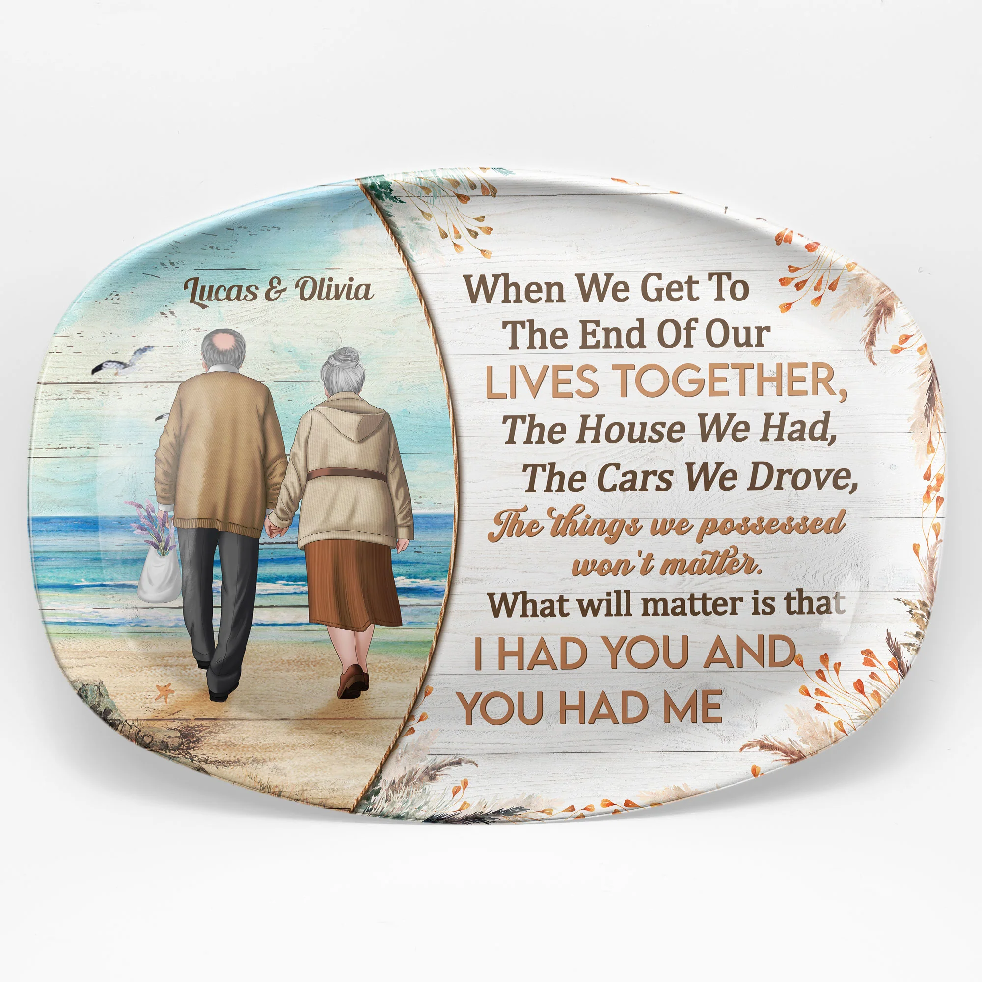 I Had You And You Had Me - Personalized Platter - Image 3