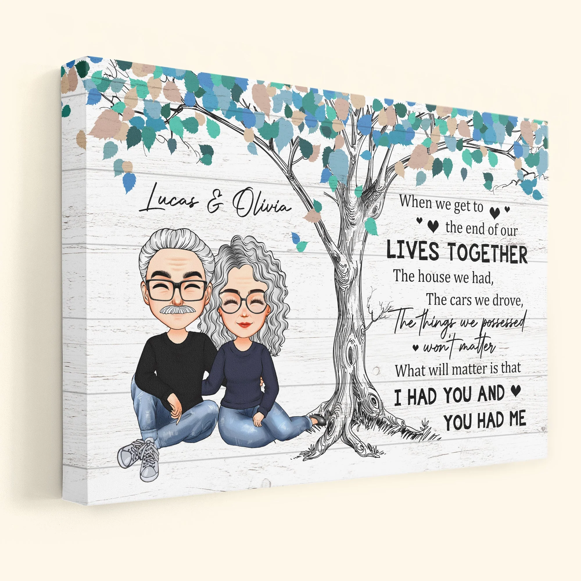 I Had You And You Had Me - Personalized Poster/Wrapped Canvas - Image 3
