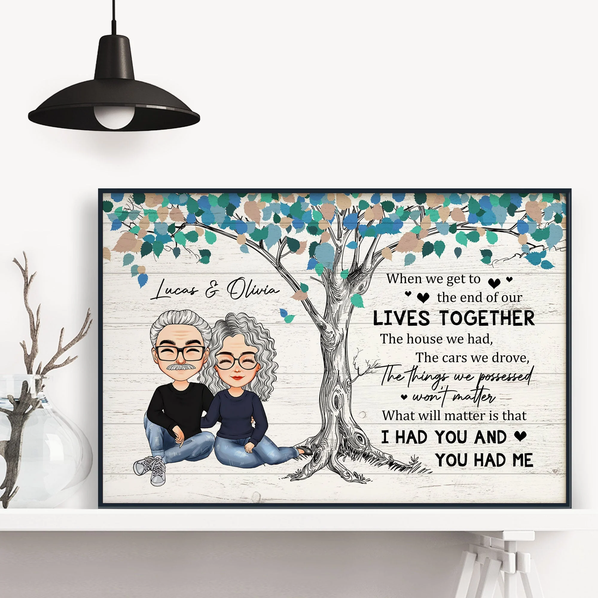 I Had You And You Had Me - Personalized Poster/Wrapped Canvas - Image 4