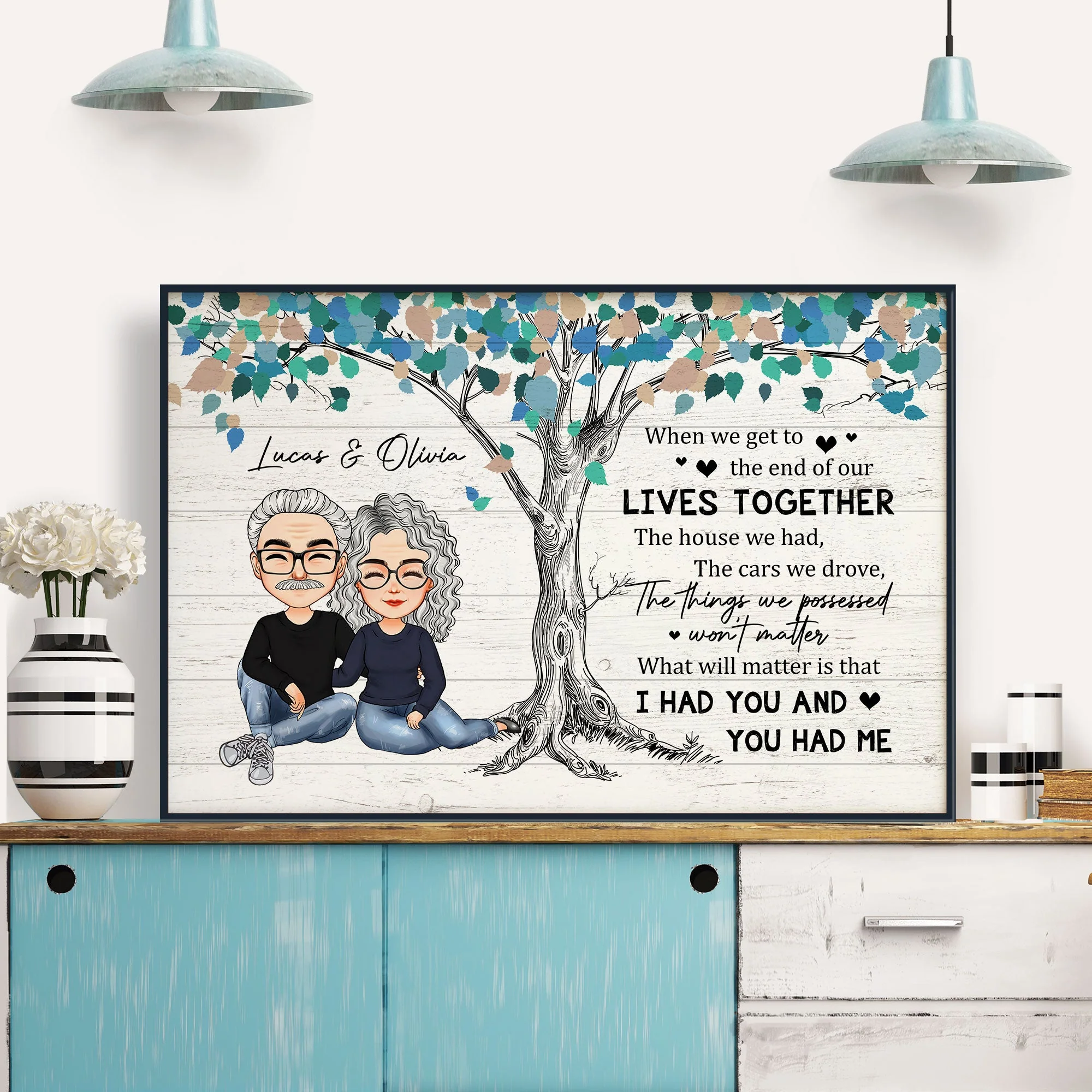 I Had You And You Had Me - Personalized Poster/Wrapped Canvas - Image 5