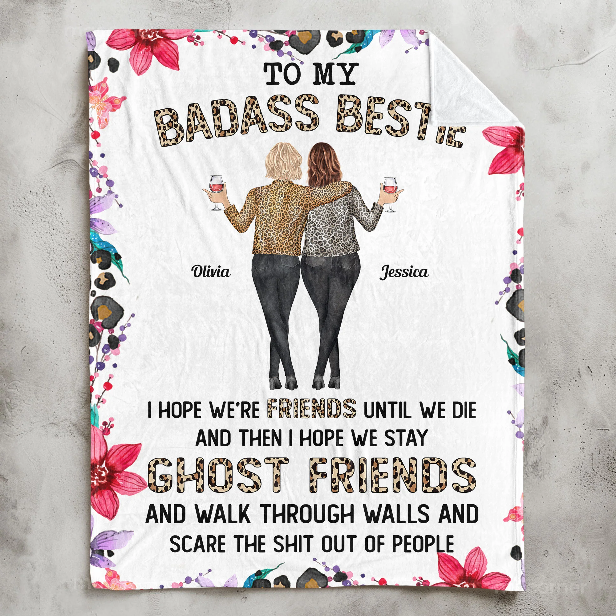 I Hope We're Friends Until We Die - Personalized Blanket - Image 3