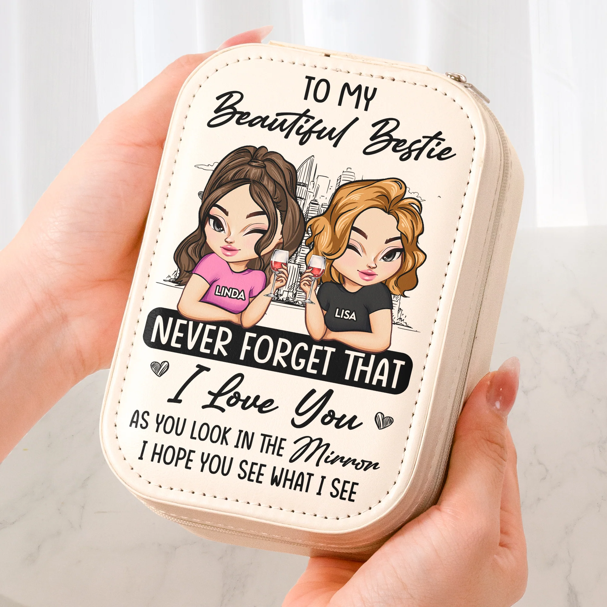 I Hope You See What I See - Custom Make Up Box With LED Mirror - Image 2