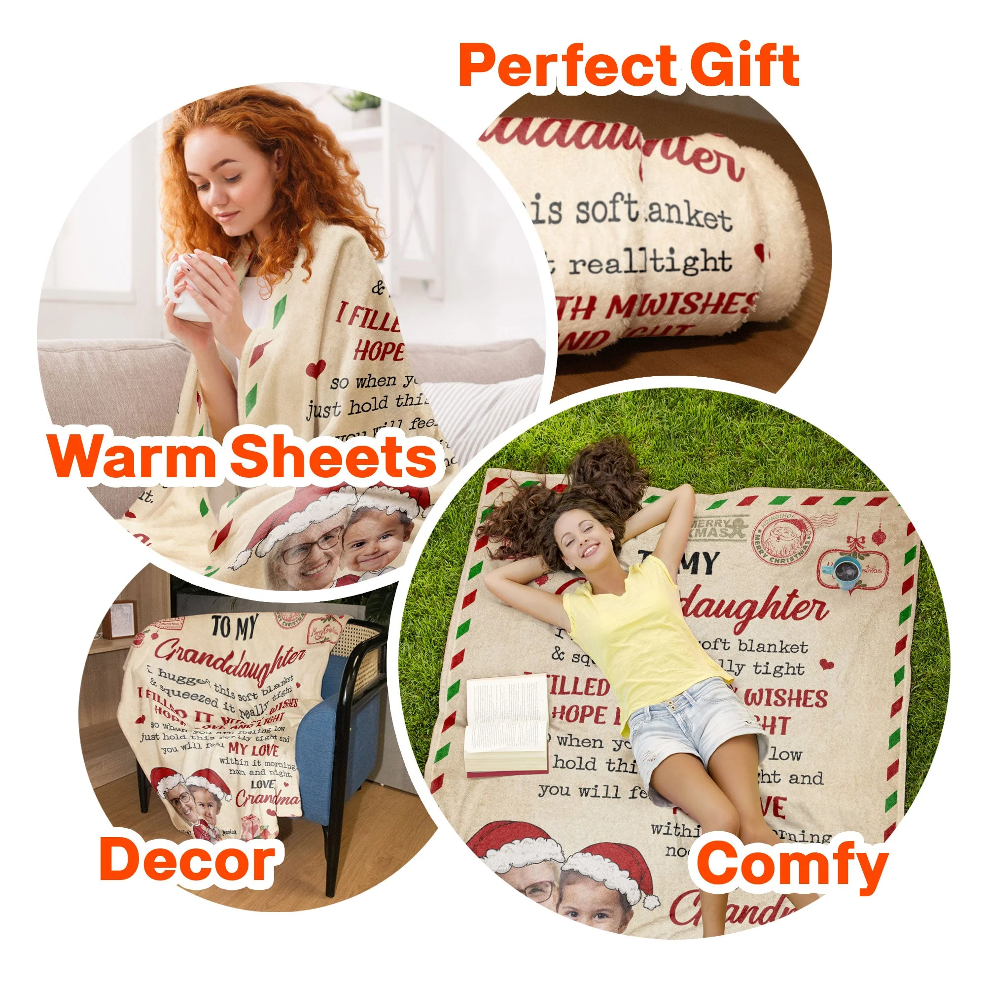 I Hugged This Soft Blanket And Squeezed It Really Tight - Personalized Photo Blanket - Image 7
