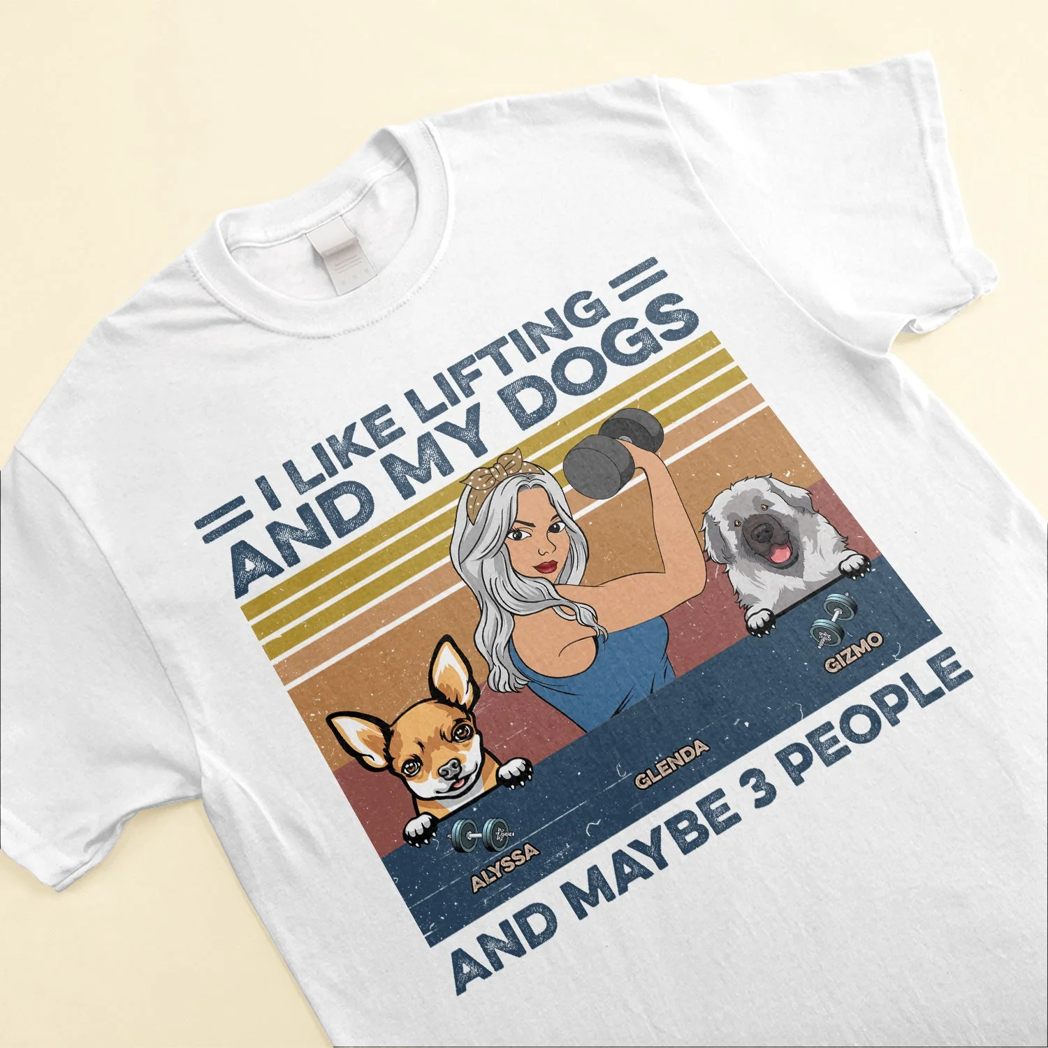 I Just Want To Workout - Personalized Shirt - Gift For Gymer - Lady Lifting - Image 3