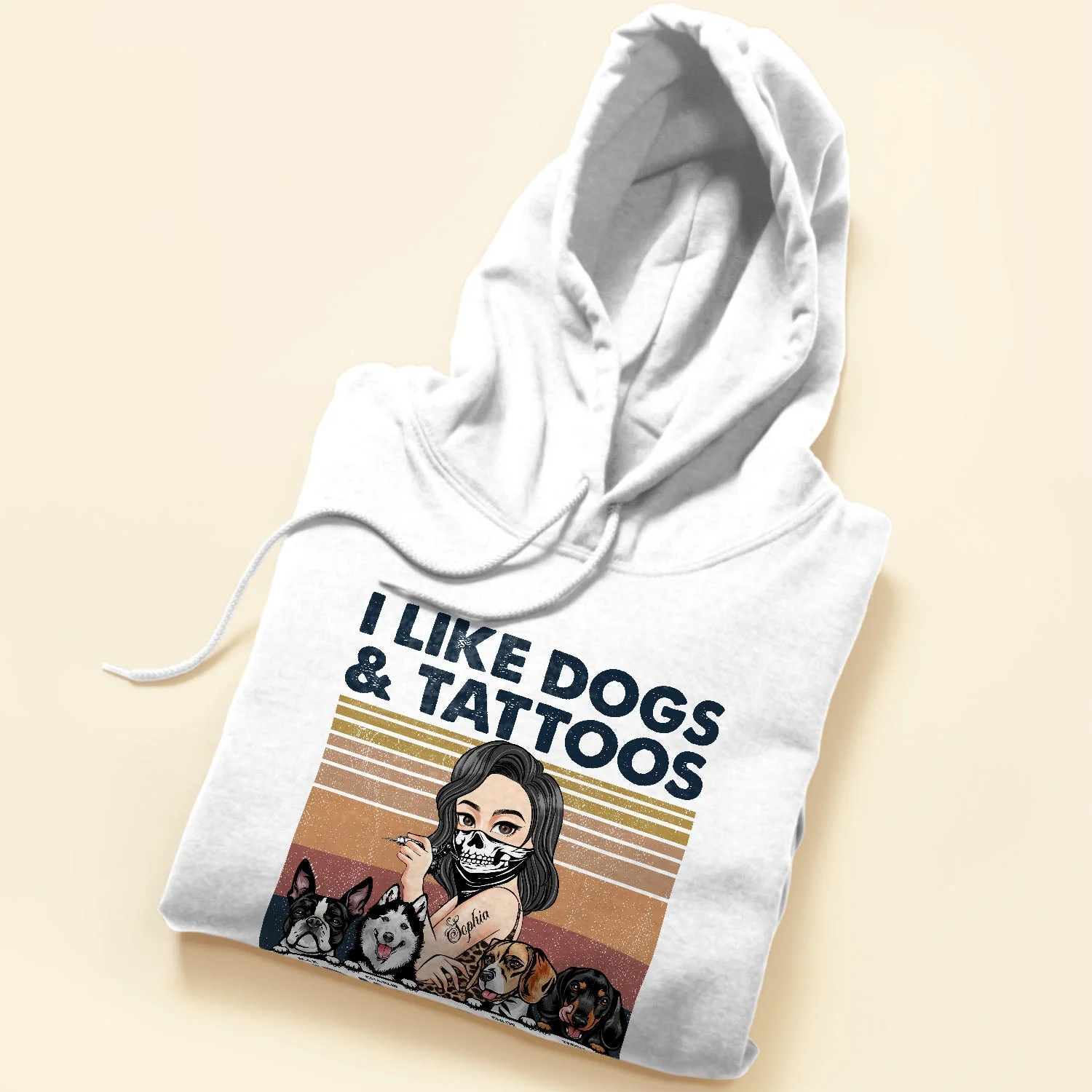 I Like Dogs And Tattoos- Personalized Shirt - Birthday Gift For Tattoo Girl, Dog Mom, Dog Lovers - Image 5