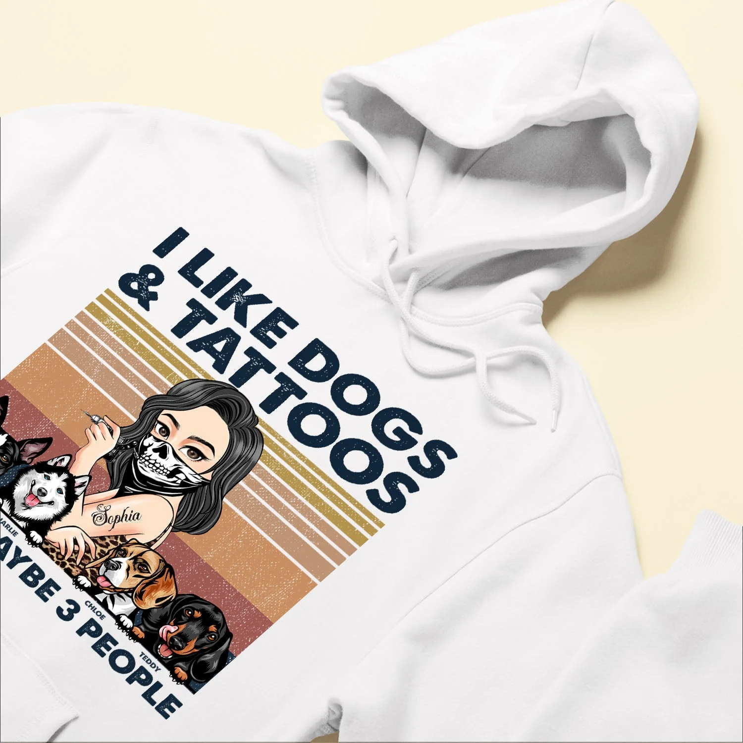 I Like Dogs And Tattoos- Personalized Shirt - Birthday Gift For Tattoo Girl, Dog Mom, Dog Lovers - Image 6
