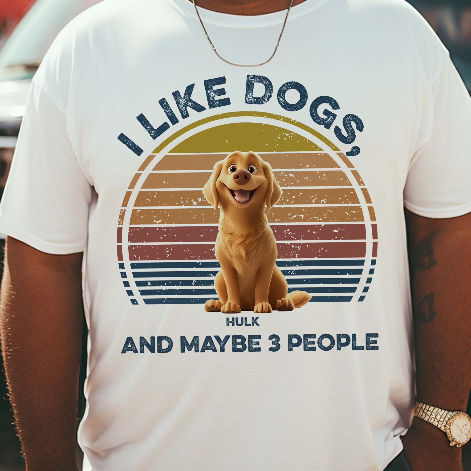 I Like Dogs, & Maybe 3 People - Personalized Shirt - Image 3