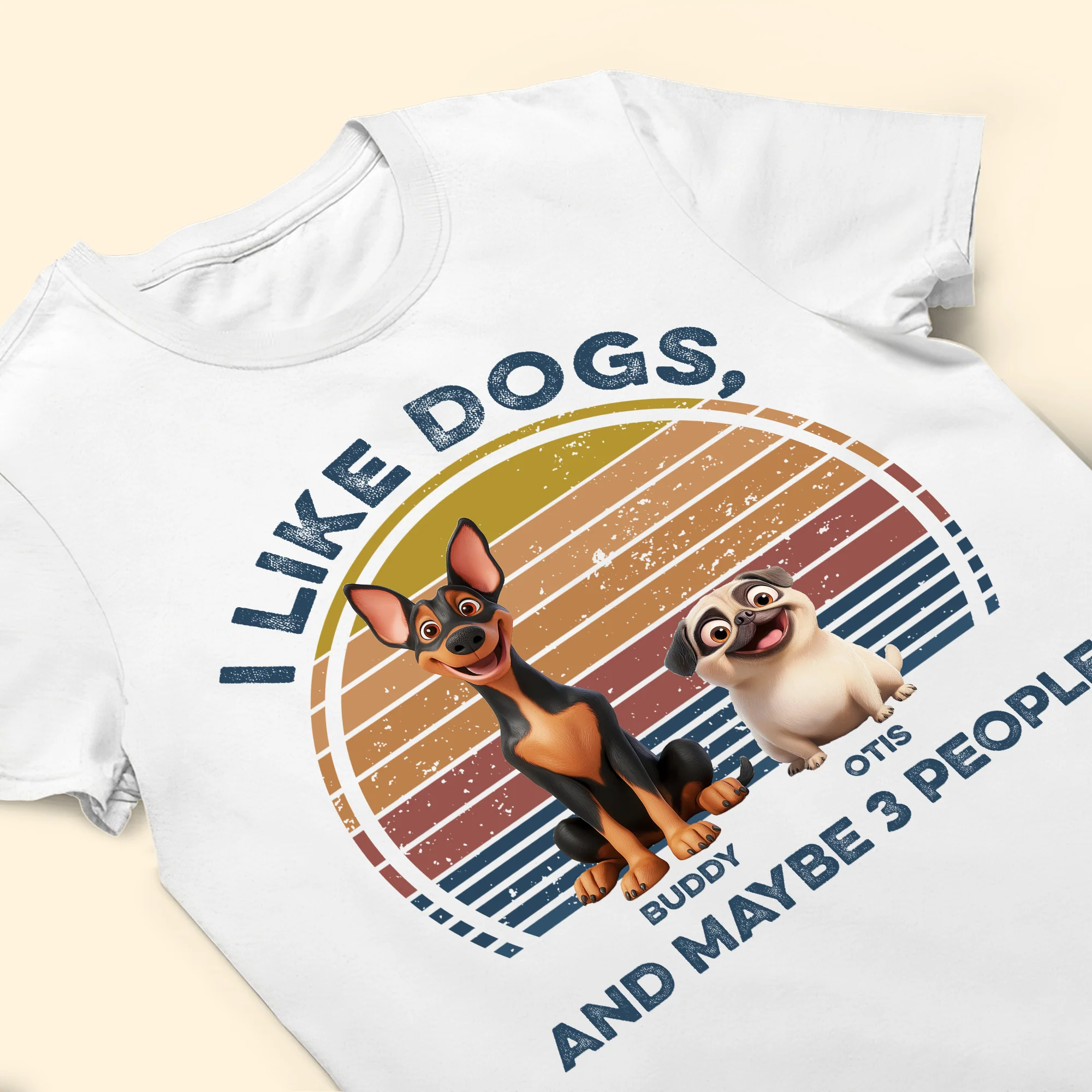 I Like Dogs, & Maybe 3 People - Personalized Shirt - Image 6