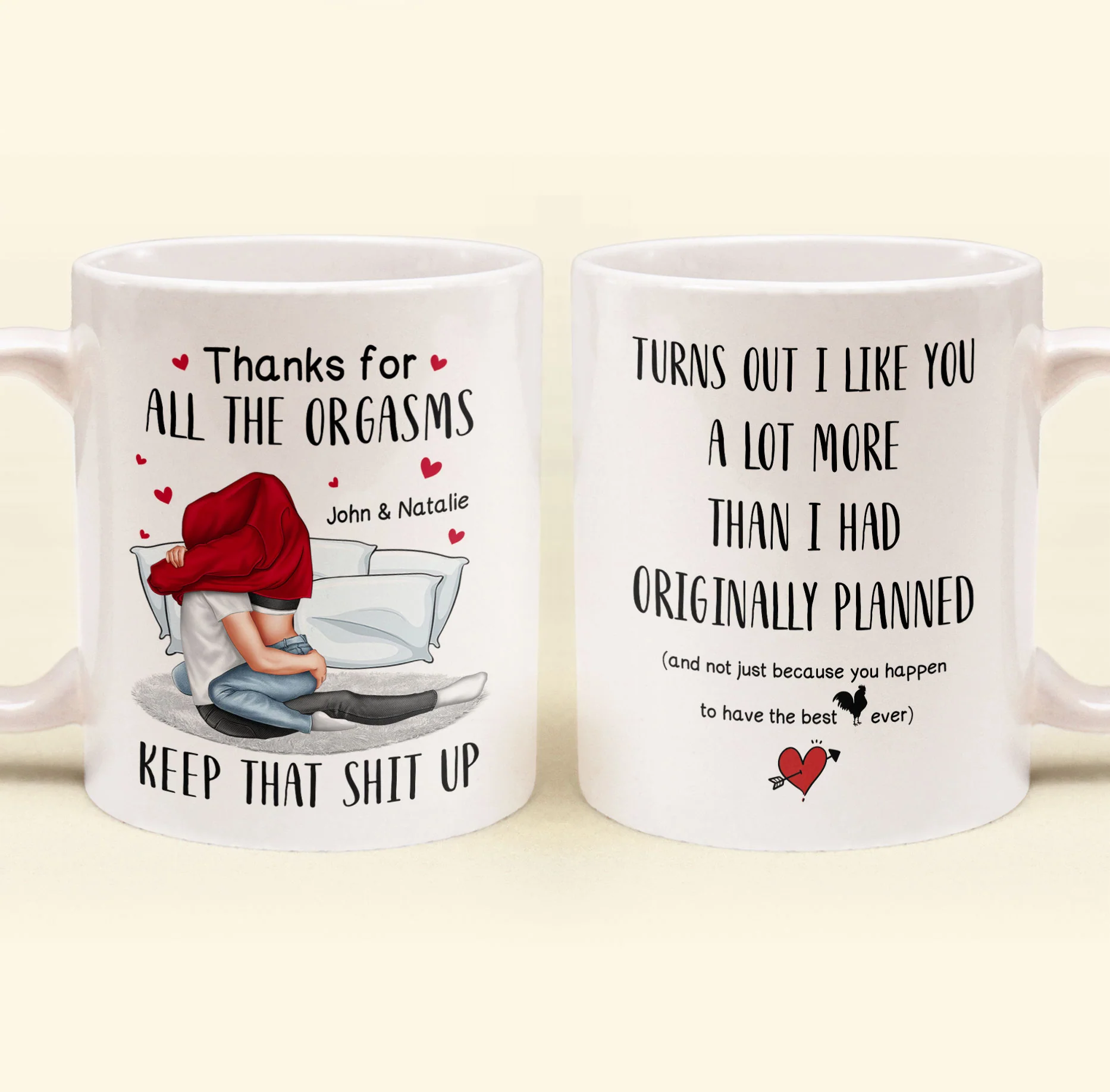 I Like You A Lot More Than I Planned - Personalized Mug - Image 3