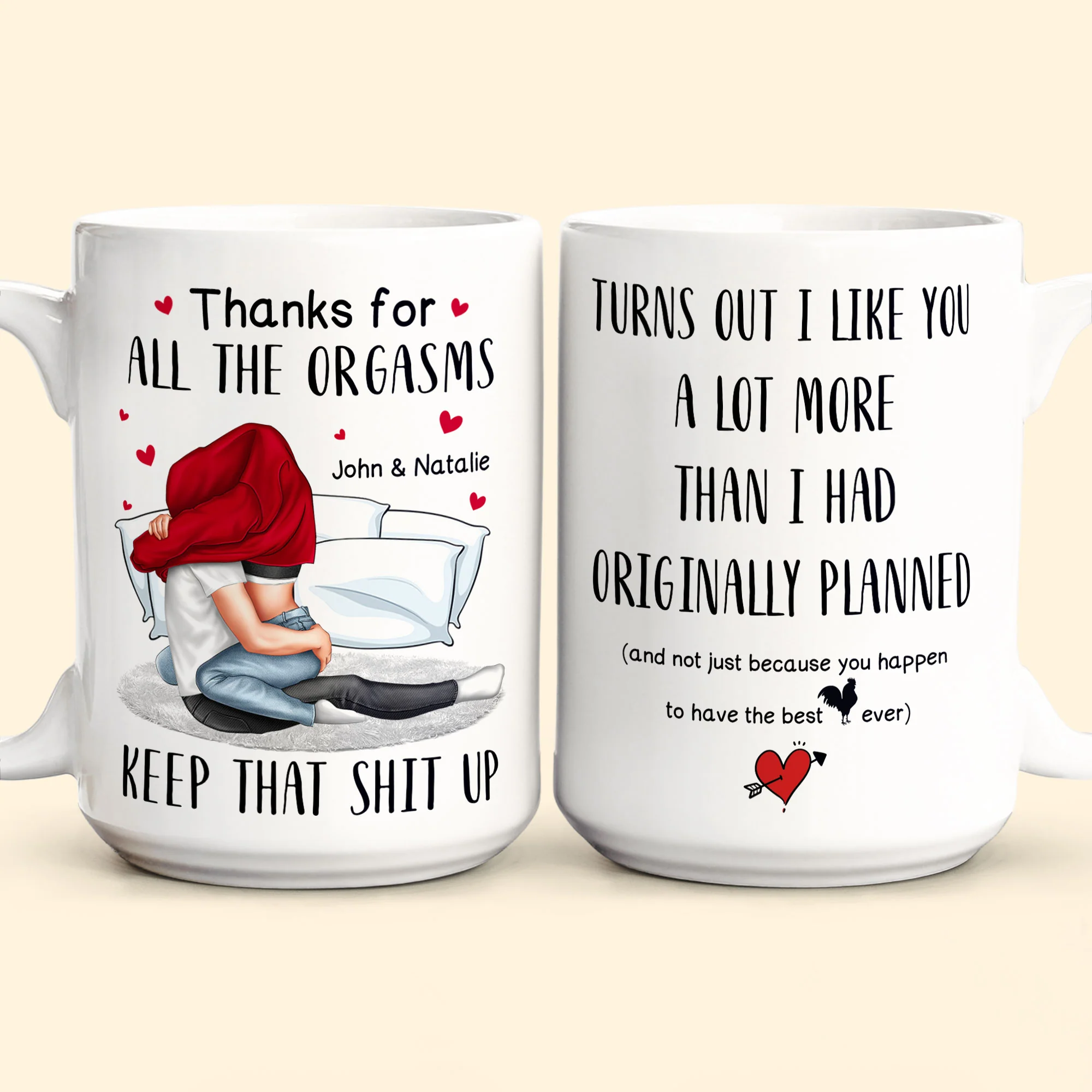 I Like You A Lot More Than I Planned - Personalized Mug - Image 4