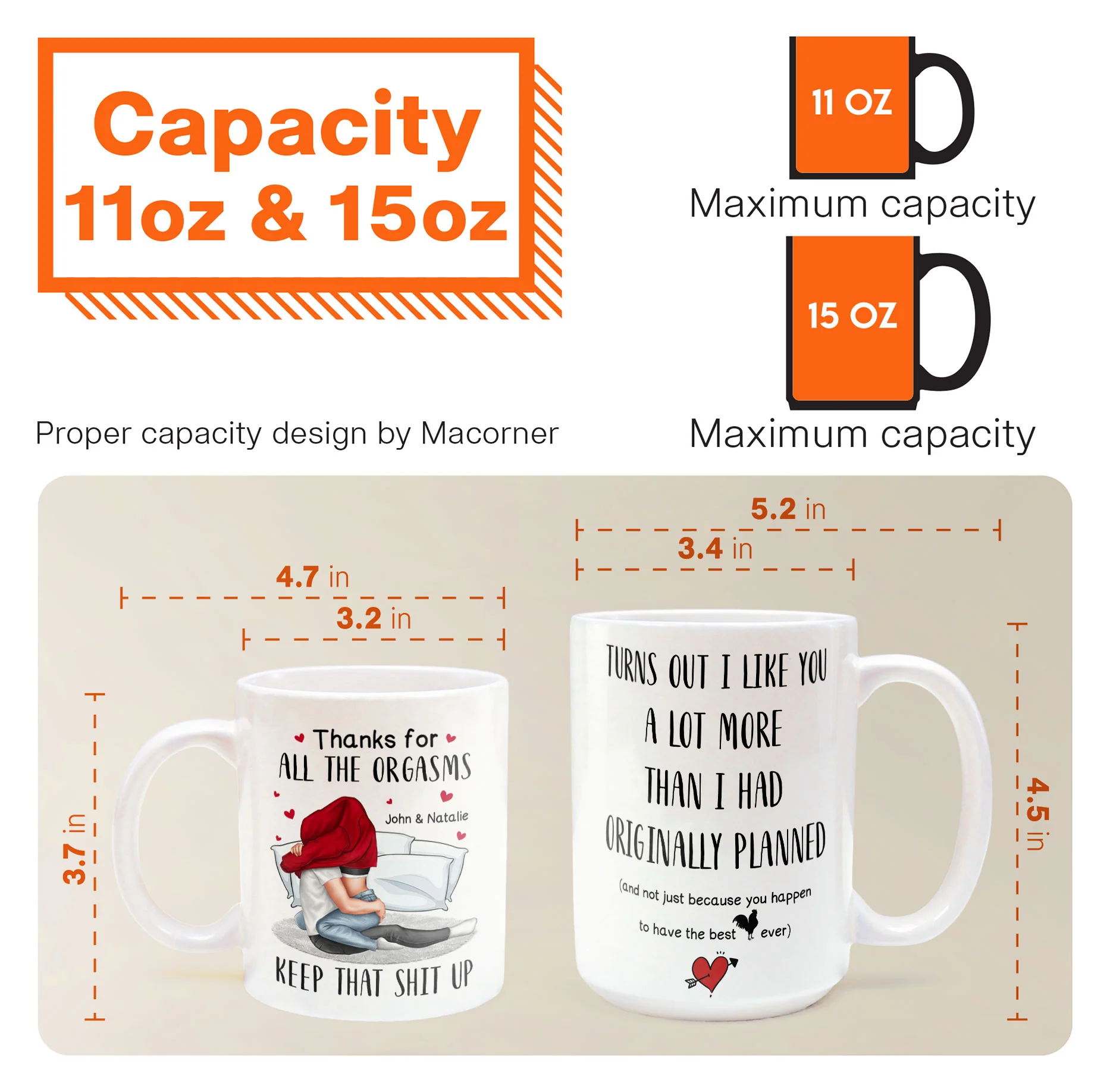 I Like You A Lot More Than I Planned - Personalized Mug - Image 7