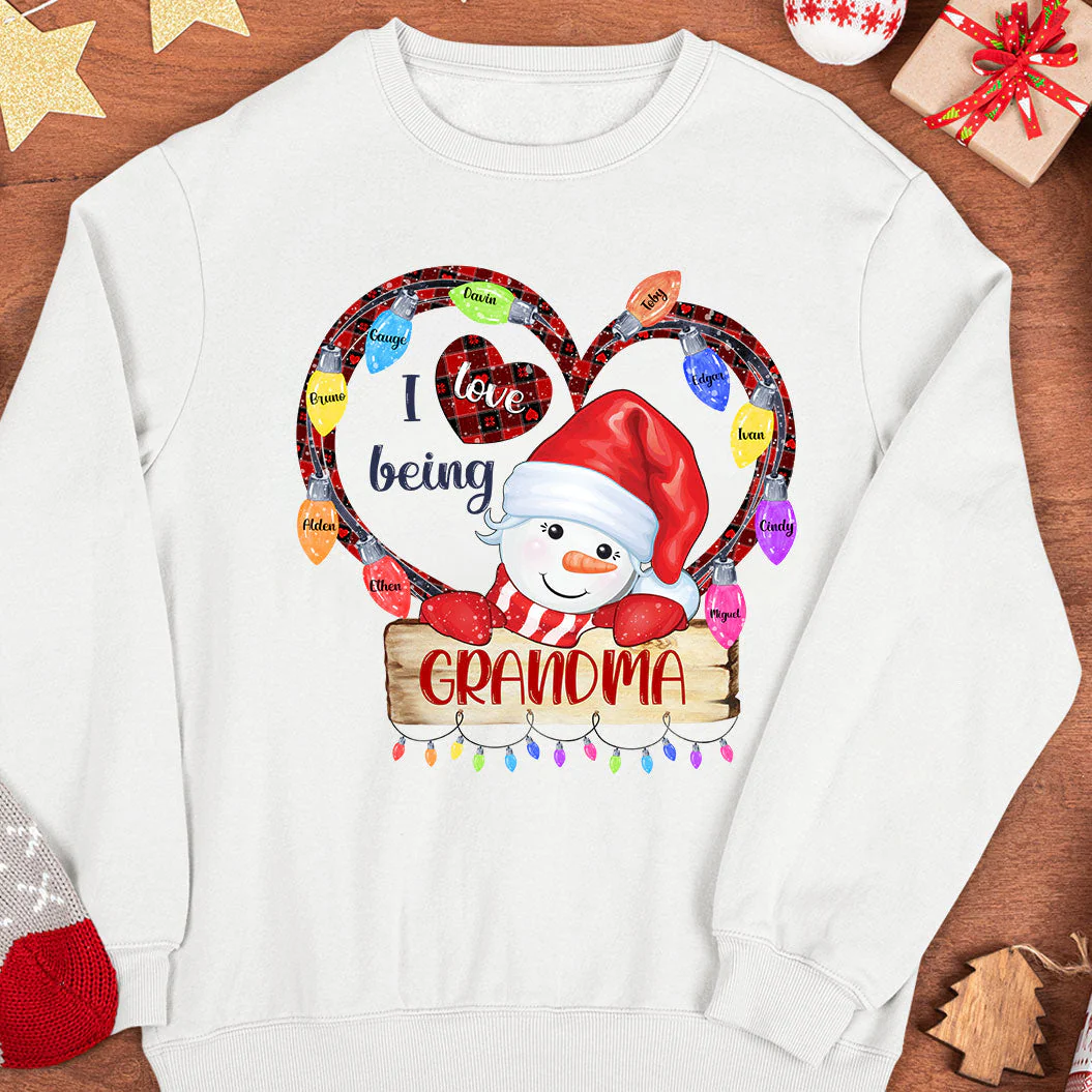 I Love Being A Grandma - Personalized Sweatshirt - Image 2