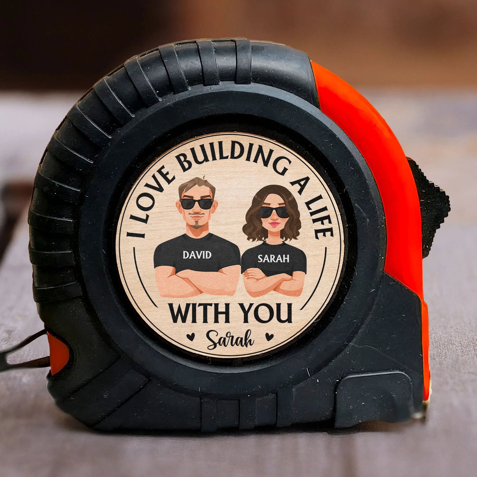 I Love Building A Life With You - Personalized Tape Measure - Image 4