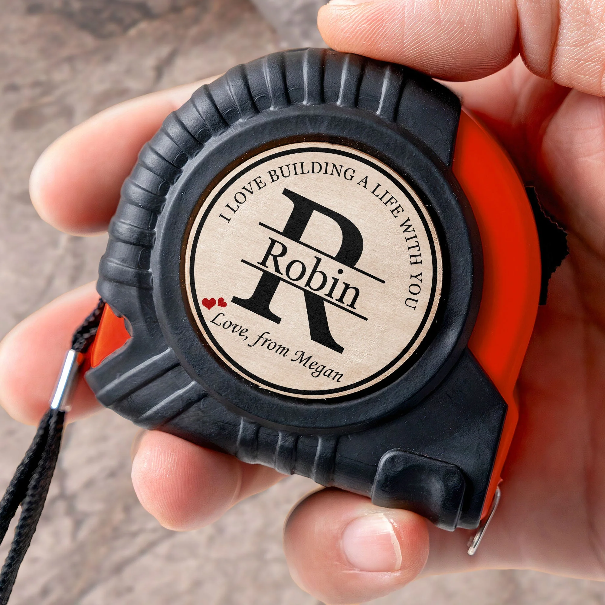 I Love Building A Life With You - Personalized Tape Measure - Image 3