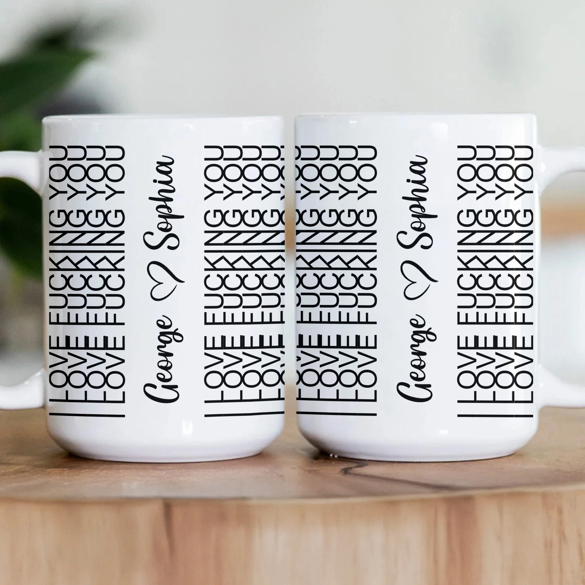 I Love F-king You Funny Couple Gift - Personalized Mug - Image 3