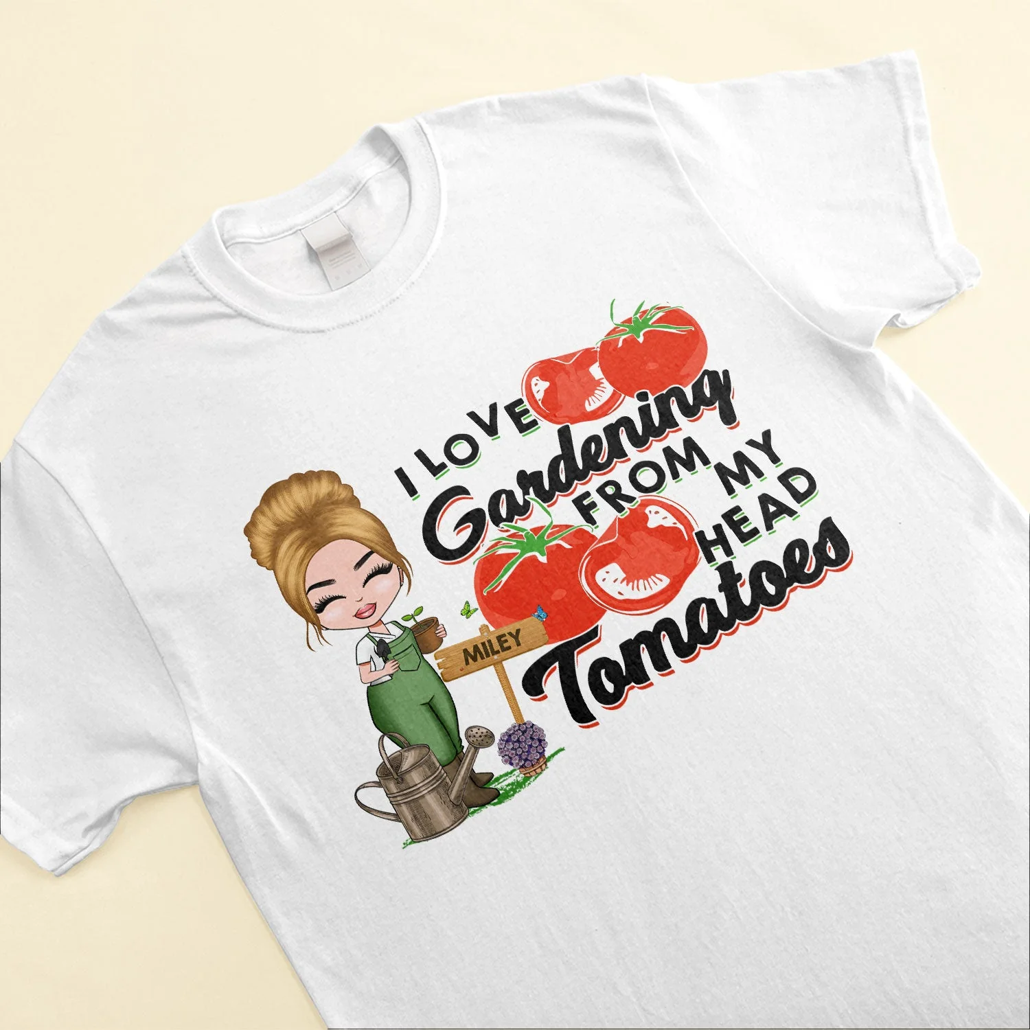 I Love Gardening - Personalized Shirt - Image 3