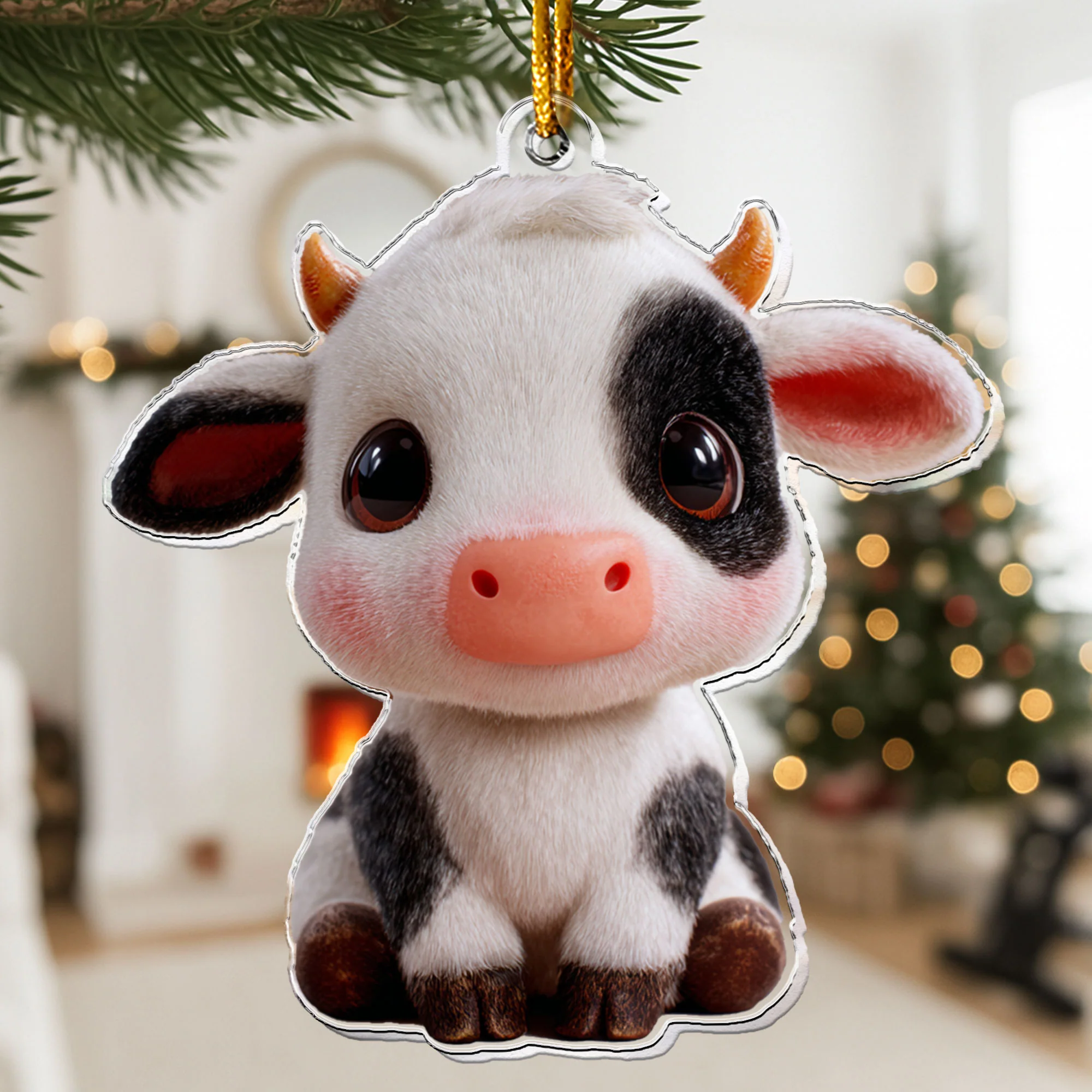 I Love My Farm Chicken Horse Cow - Acrylic Ornament - Image 8