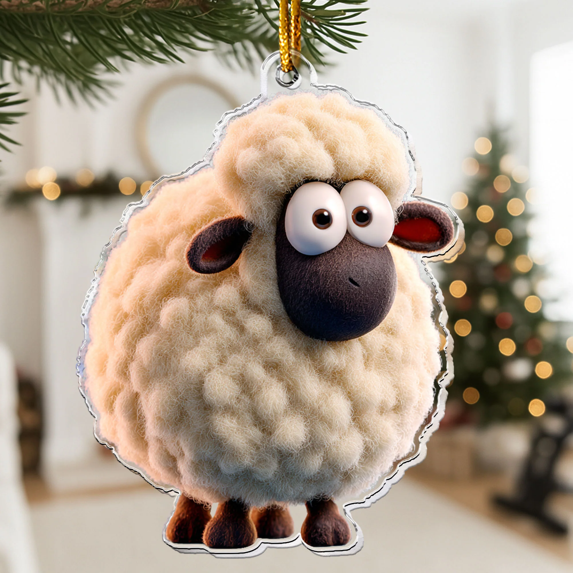 I Love My Farm Chicken Horse Cow - Acrylic Ornament - Image 9