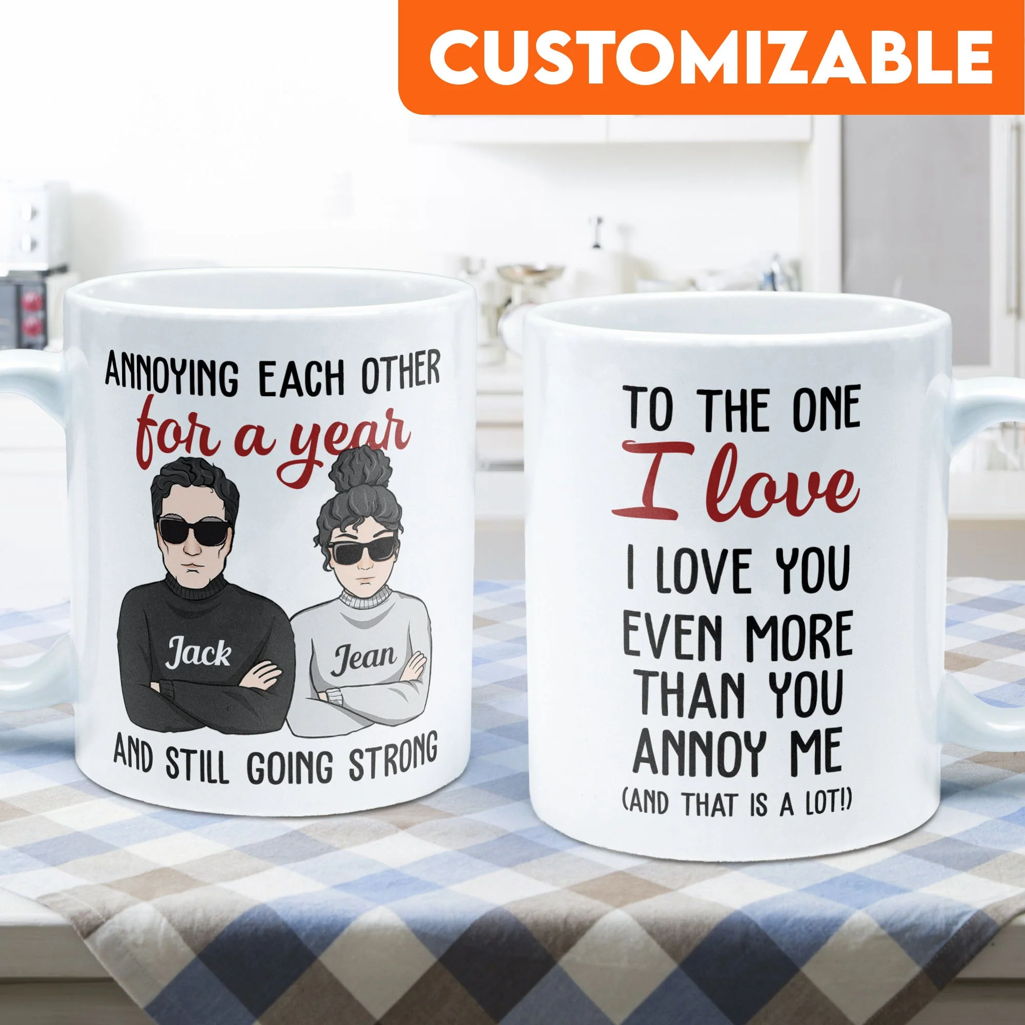 I Love You Even More Than You Annoy Me - Personalized Mug - Valentine's Day, Christmas Gift For Wife, Husband, Lovers - Image 3